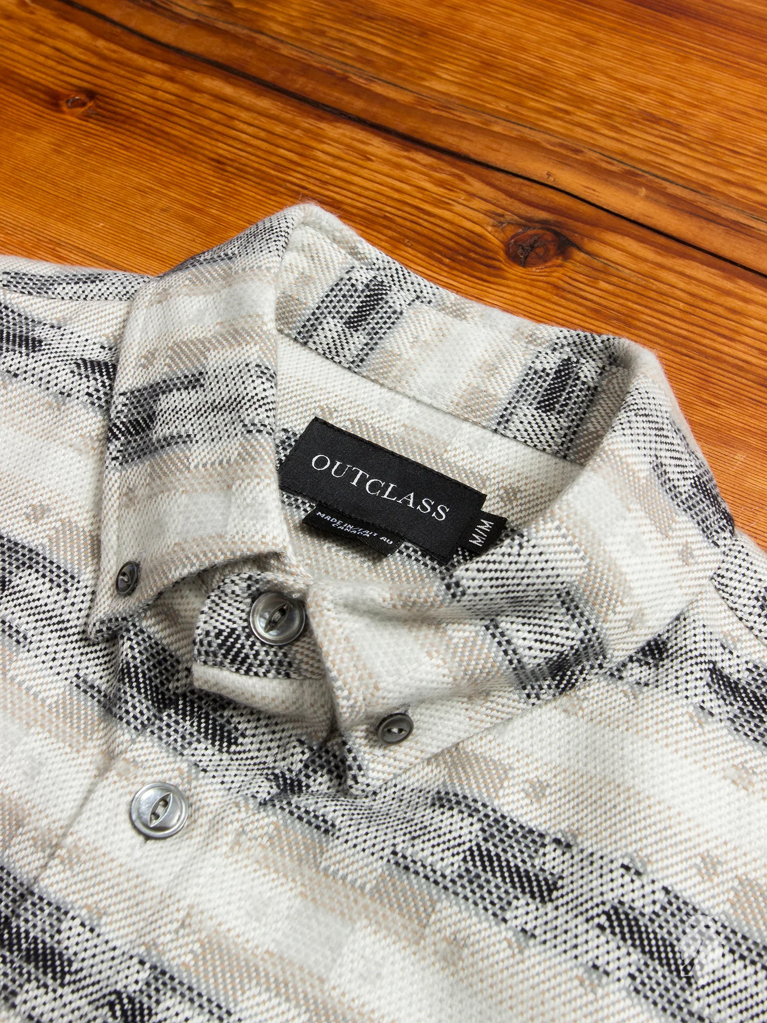 Aztec Brushed Flannel in Grey - Image 2
