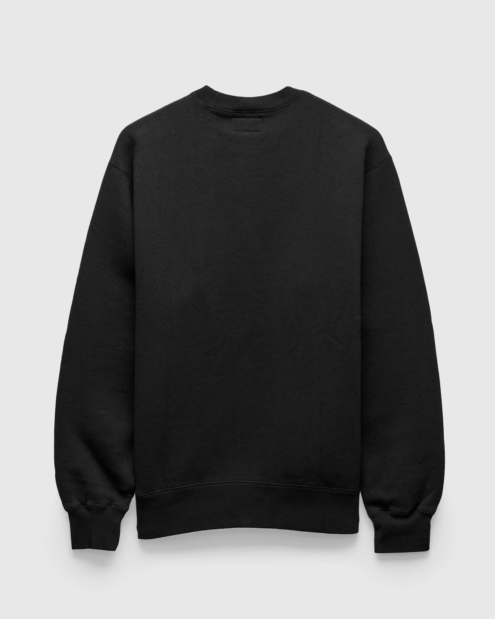 Azuma-Knit Fleece Crewneck Sweater in Black - Image 2