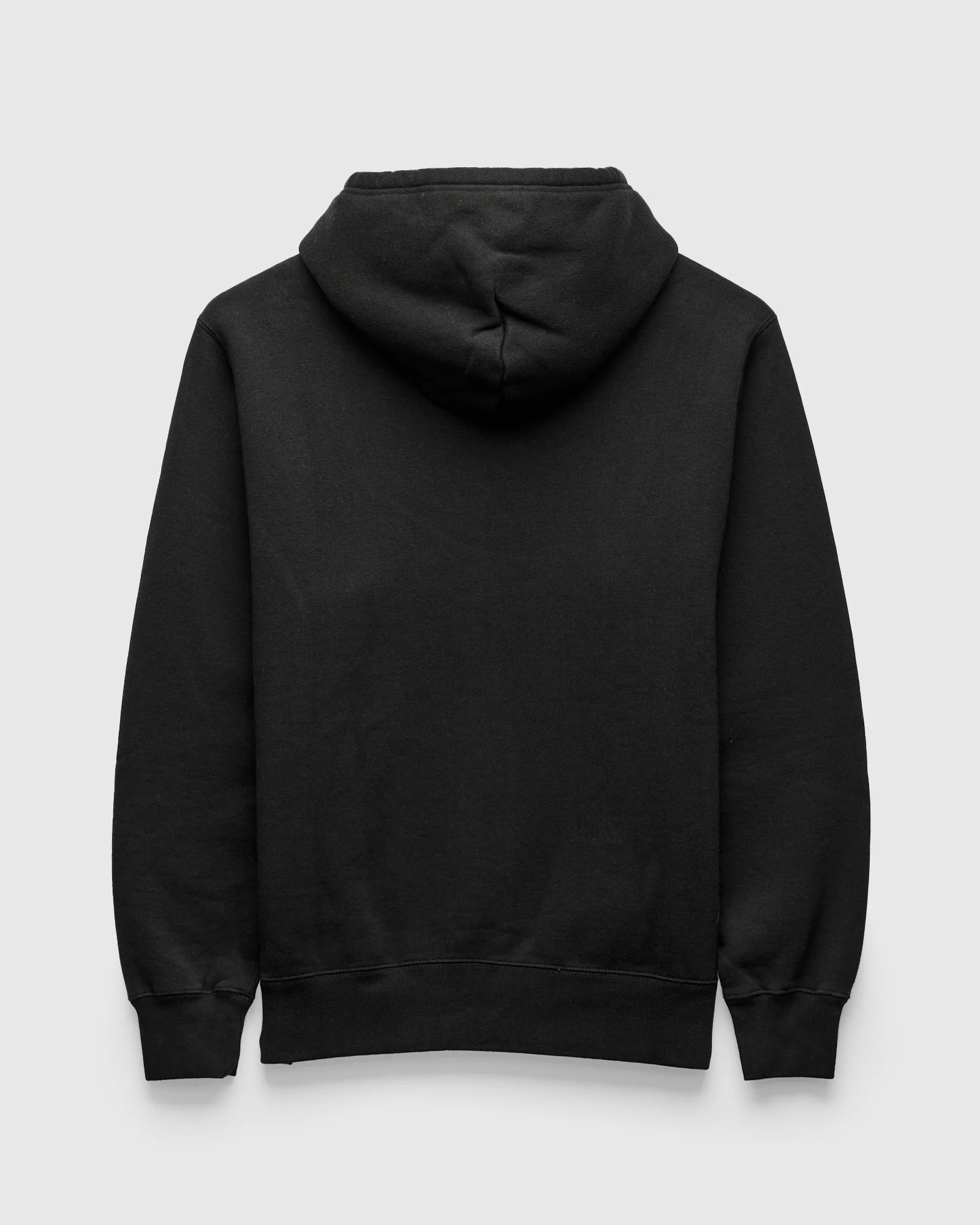 Azuma-Knit Fleece Pullover Hoodie in Black - Image 2