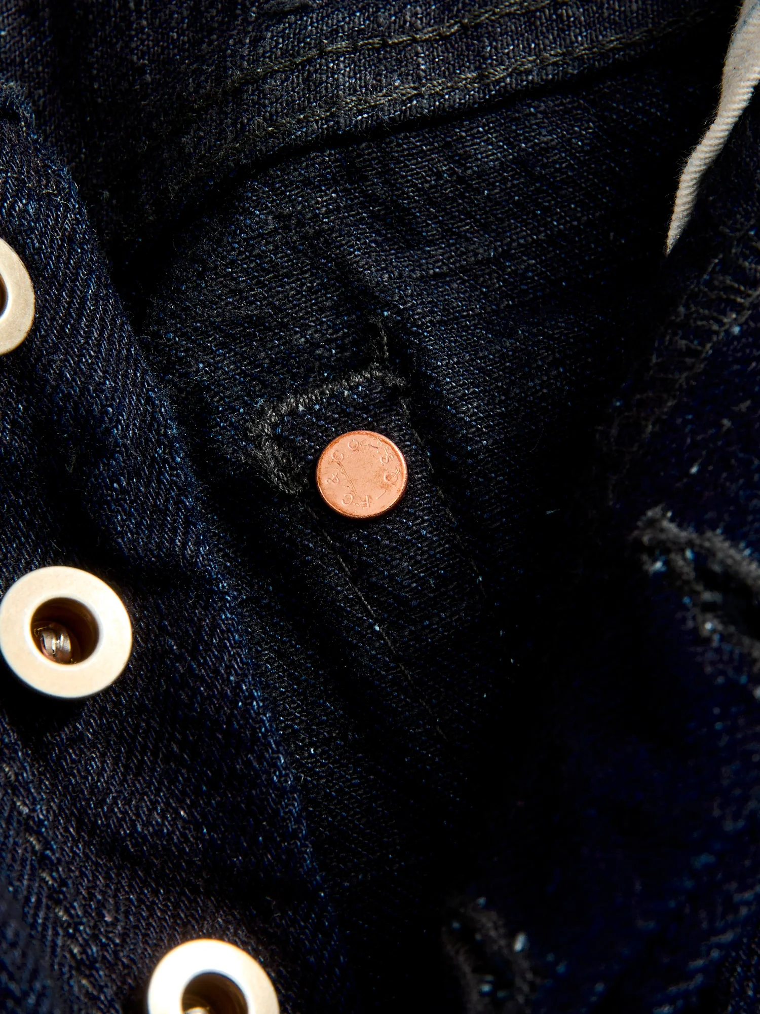 B1101SRB "Super Rough" Indigo/Black 15.5oz Selvedge Denim - Classic Straight Fit - Image 10