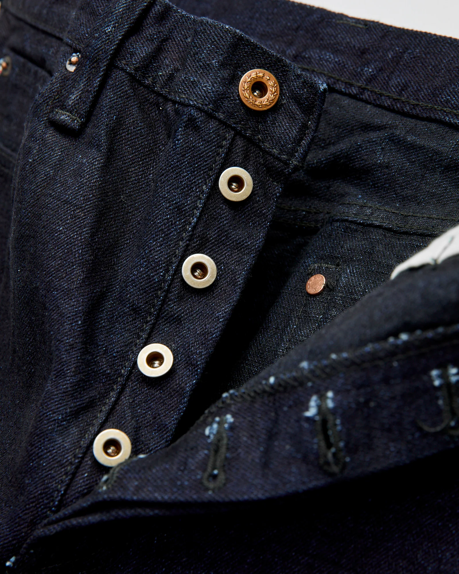 B1108SRB "Super Rough" 15.5oz Indigo/Black Selvedge Denim - Slim Straight Fit - Image 7