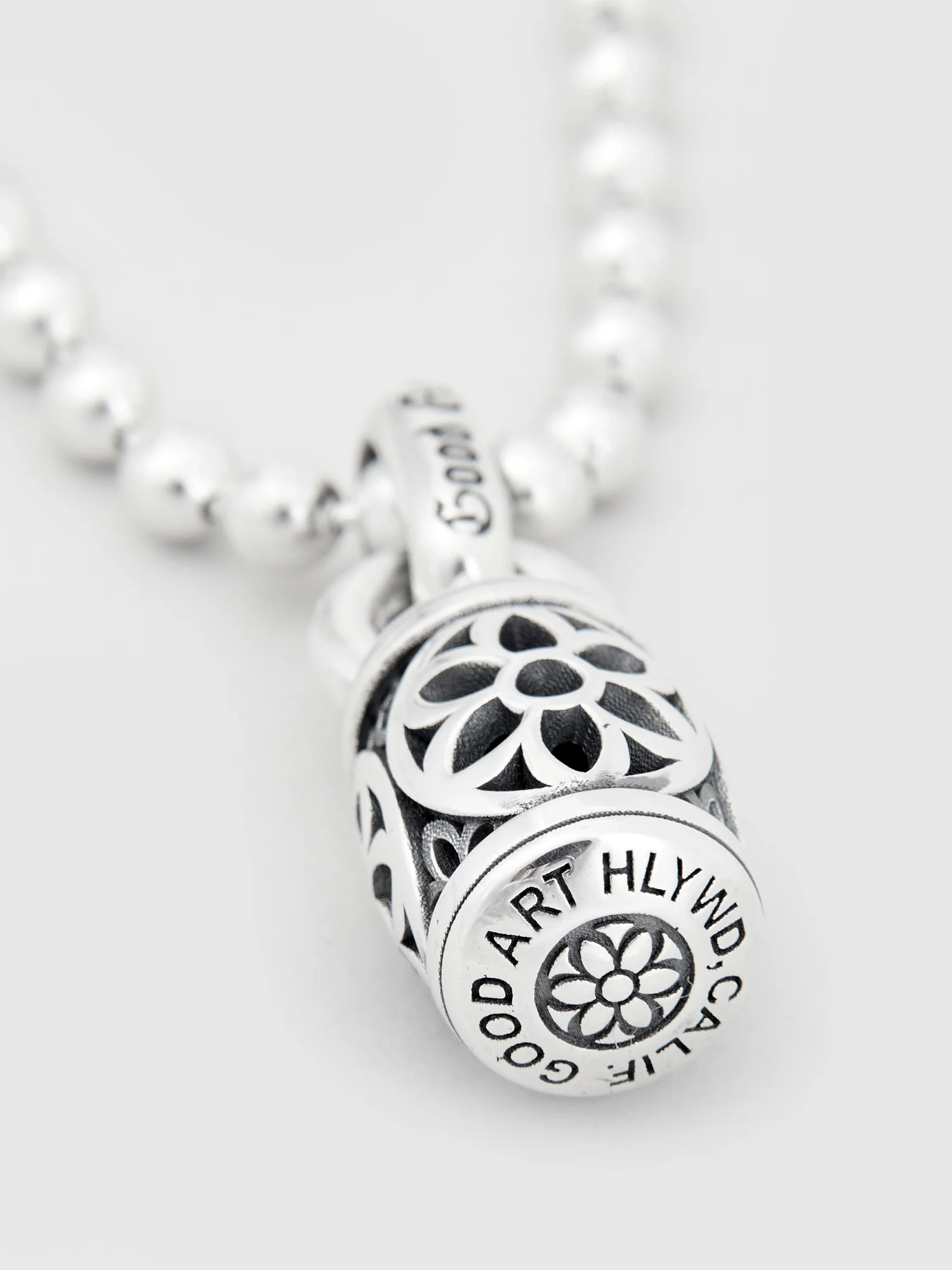 Baby Barrel Pendant in Sterling Silver - Image 6
