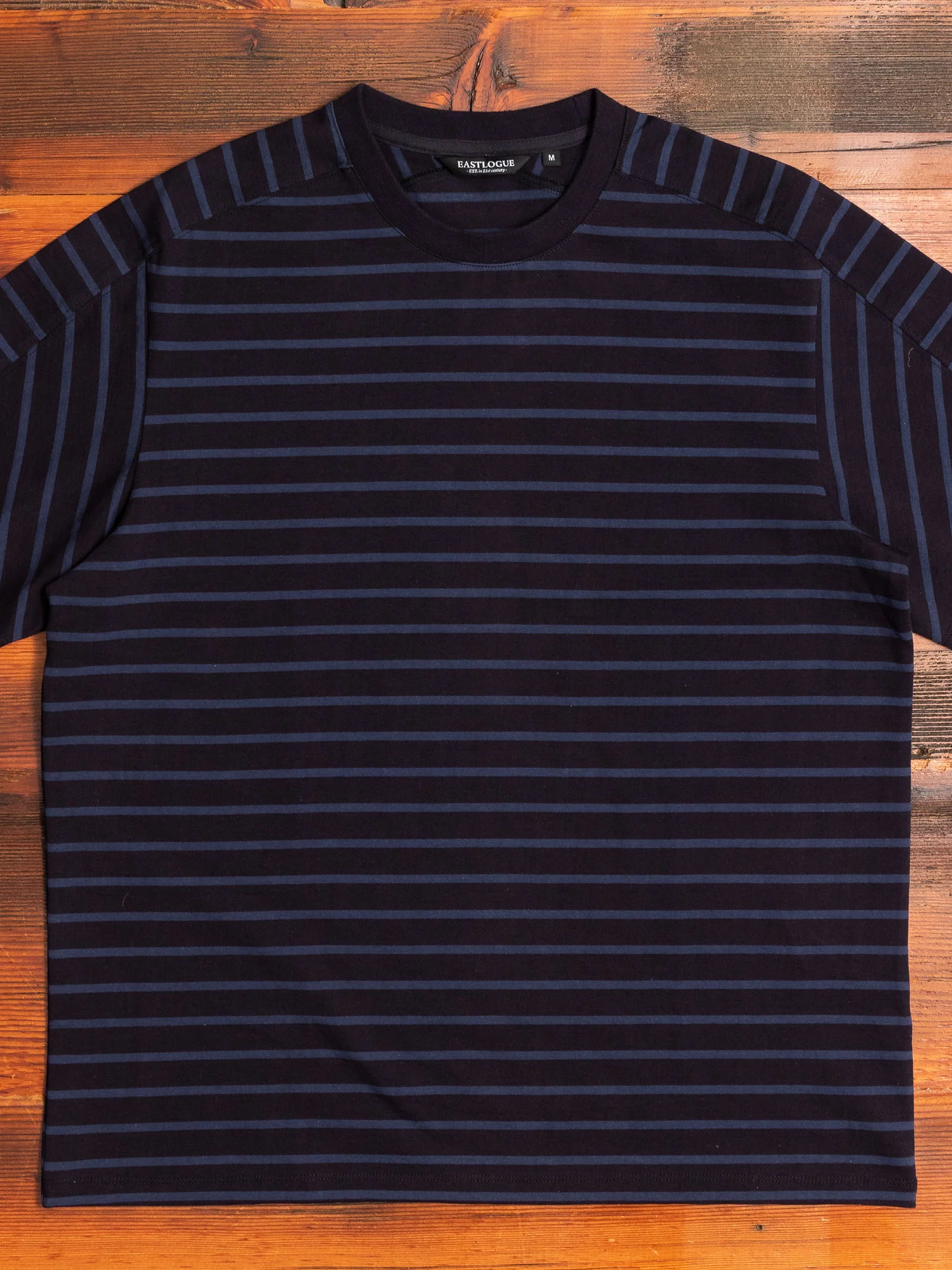 Basic Stripe T-Shirt in Black/Navy
