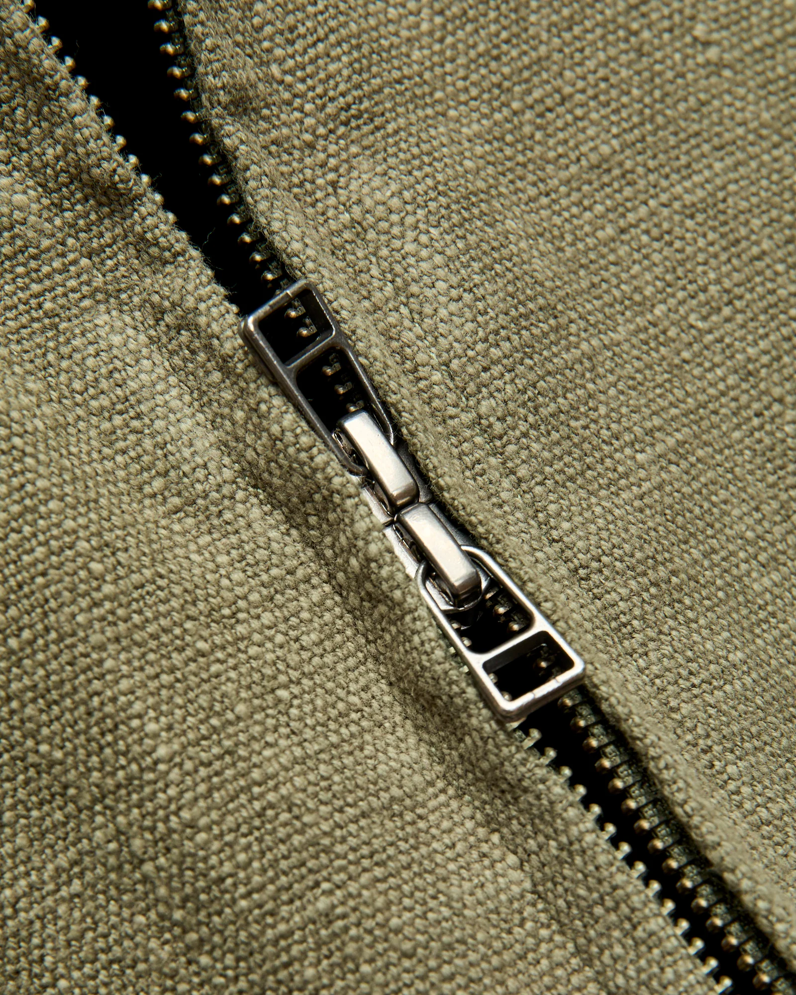 Basketweave Linen Mechanics Jacket in Olive - Image 6