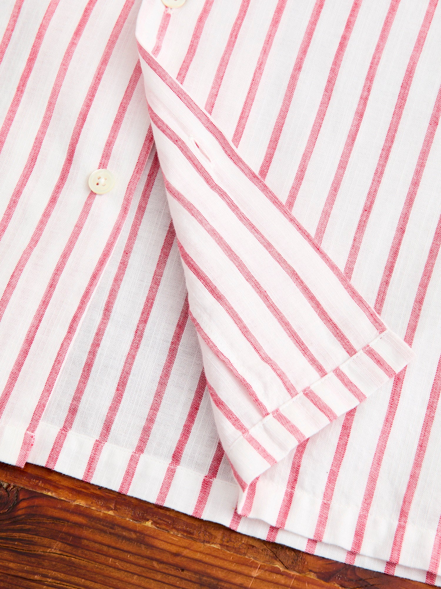 Beach Cabin Button-Up Shirt in Red - Image 8
