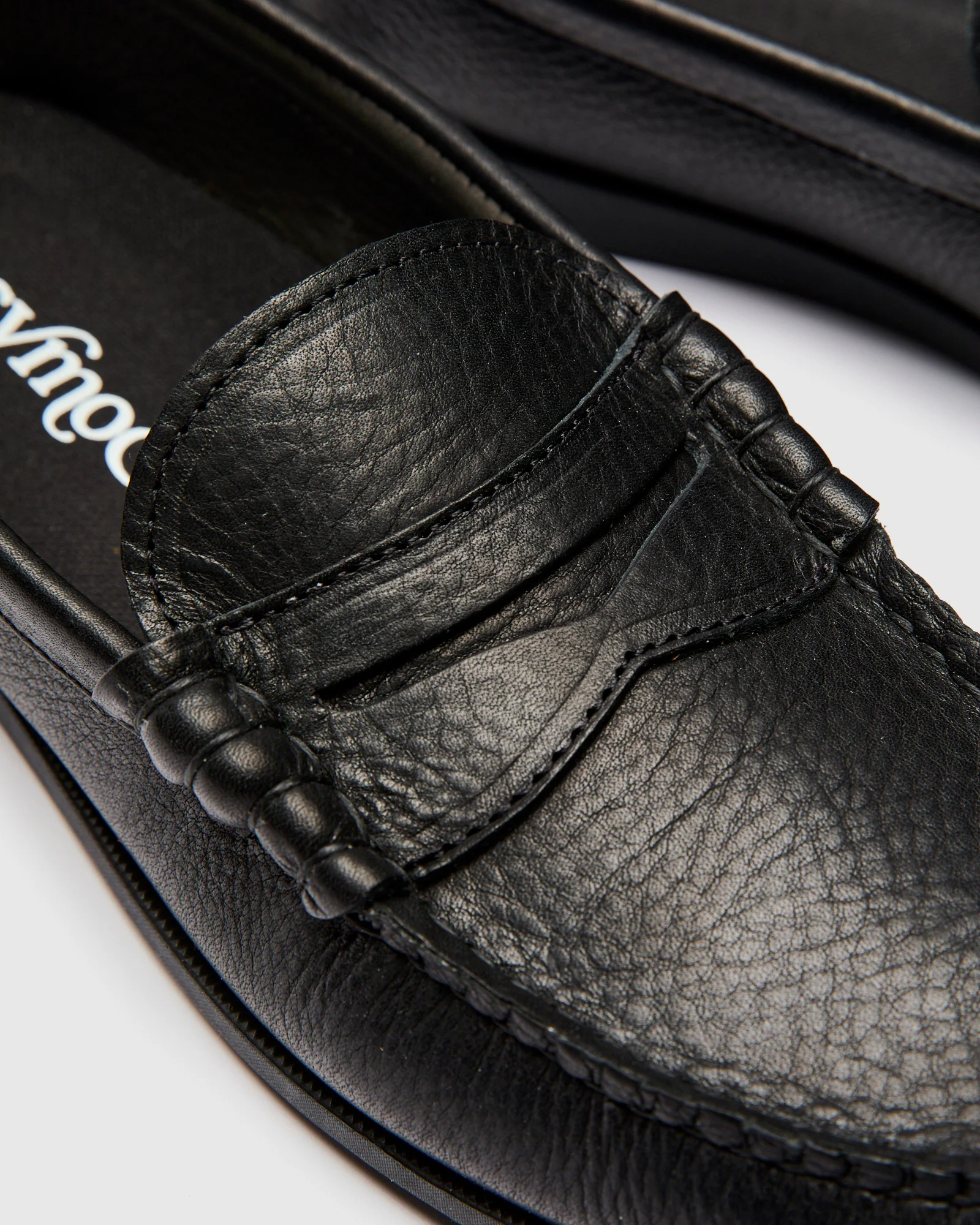 Beefroll Penny Loafer in Black Grizzly - Image 7