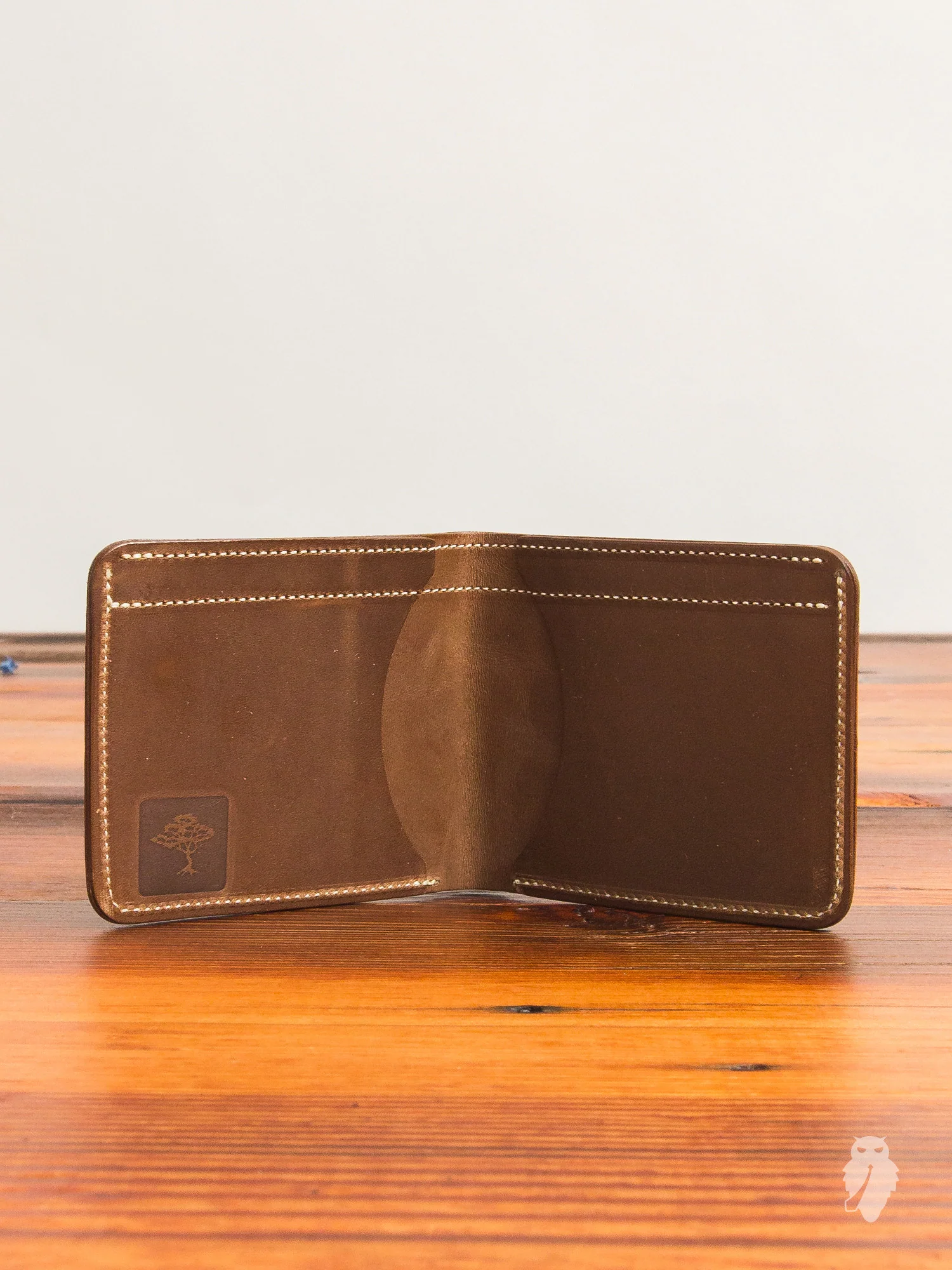 Bifold Wallet in Rough-Out Black Horse Hide - Image 2