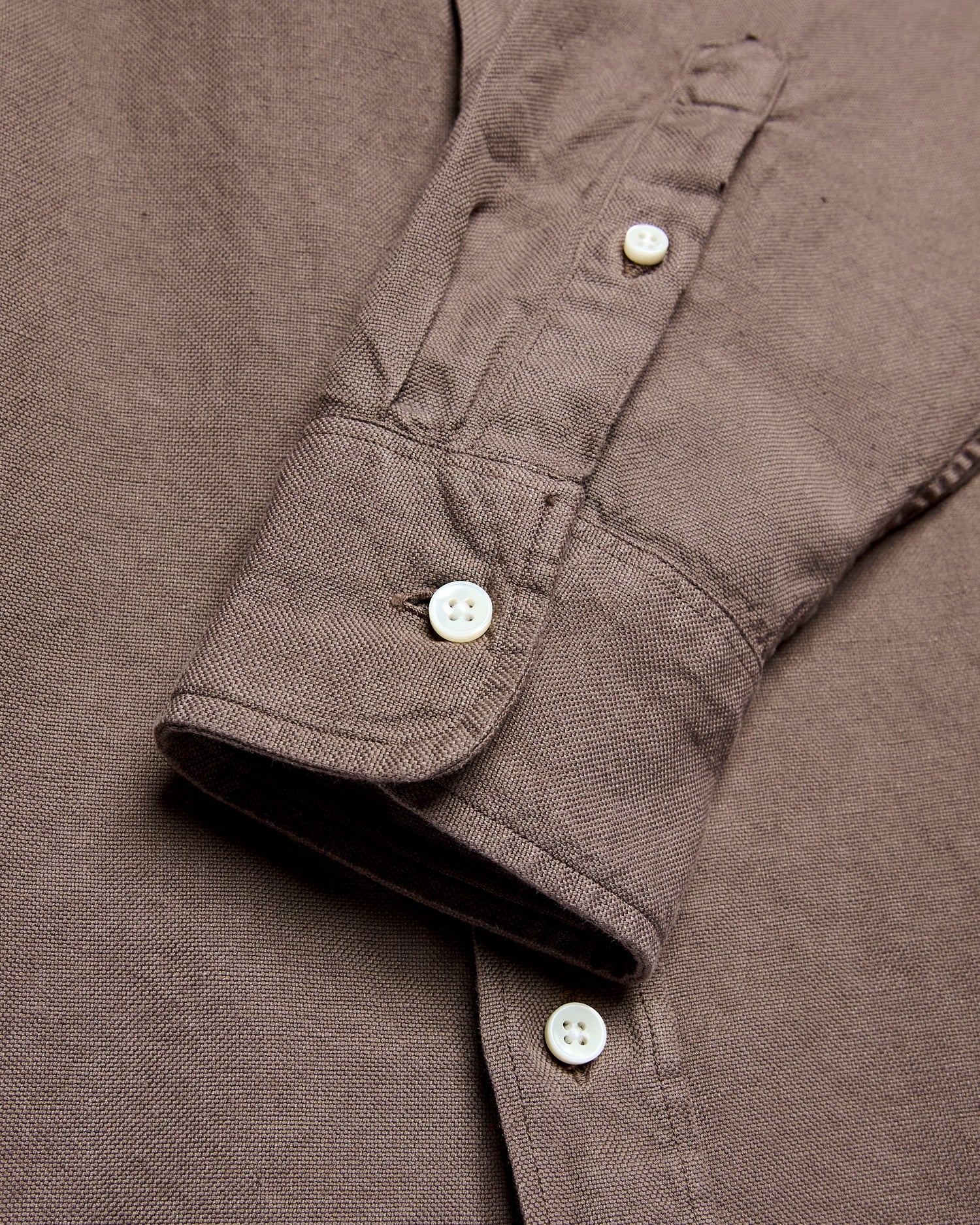 Big Oxford Shirt in Espresso Hemp - Image 6