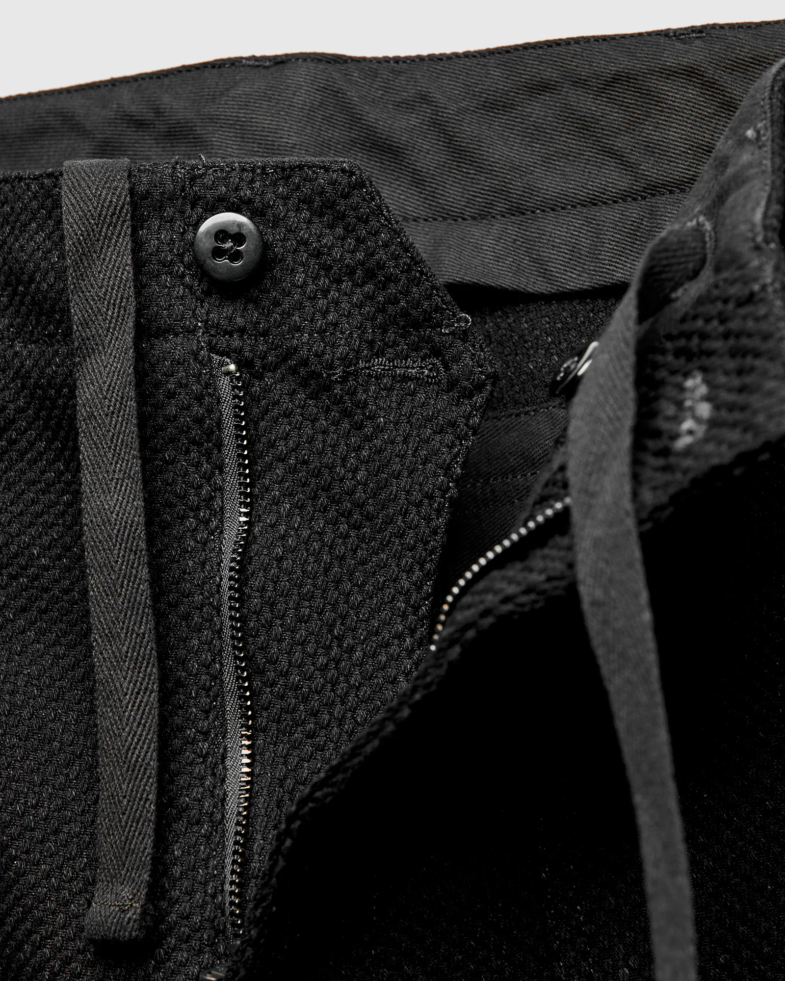 "No-Gi" Fatigue Pants in Black Heavyweight Sashiko - Image 8