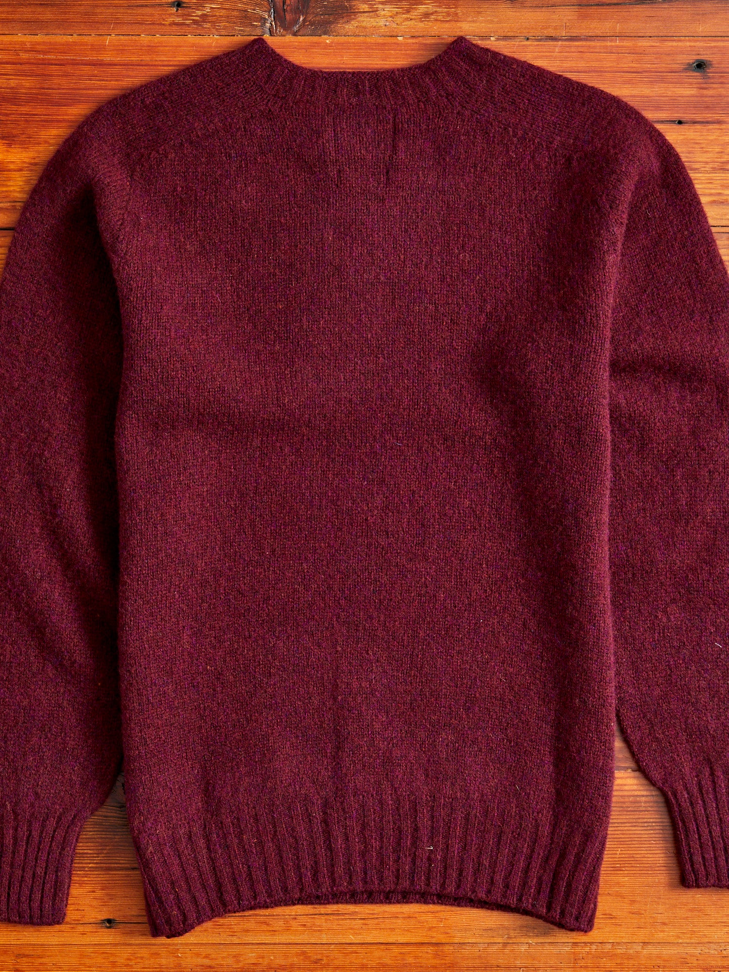 "Birth of the Cool" Wool Sweater in Bordeaux - Image 6