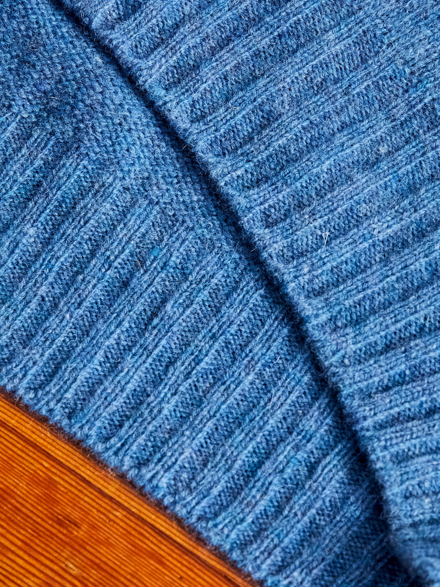 "Birth of the Cool" Wool Sweater in Paradise Blue - Image 5