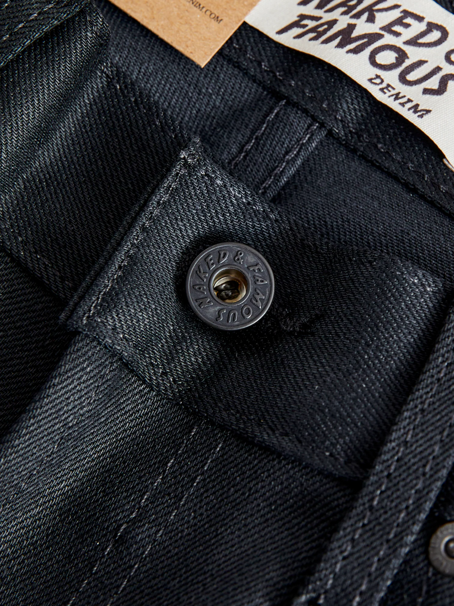 "Black Cobra Stretch" 12oz Selvedge Denim - Super Guy Fit - Image 6