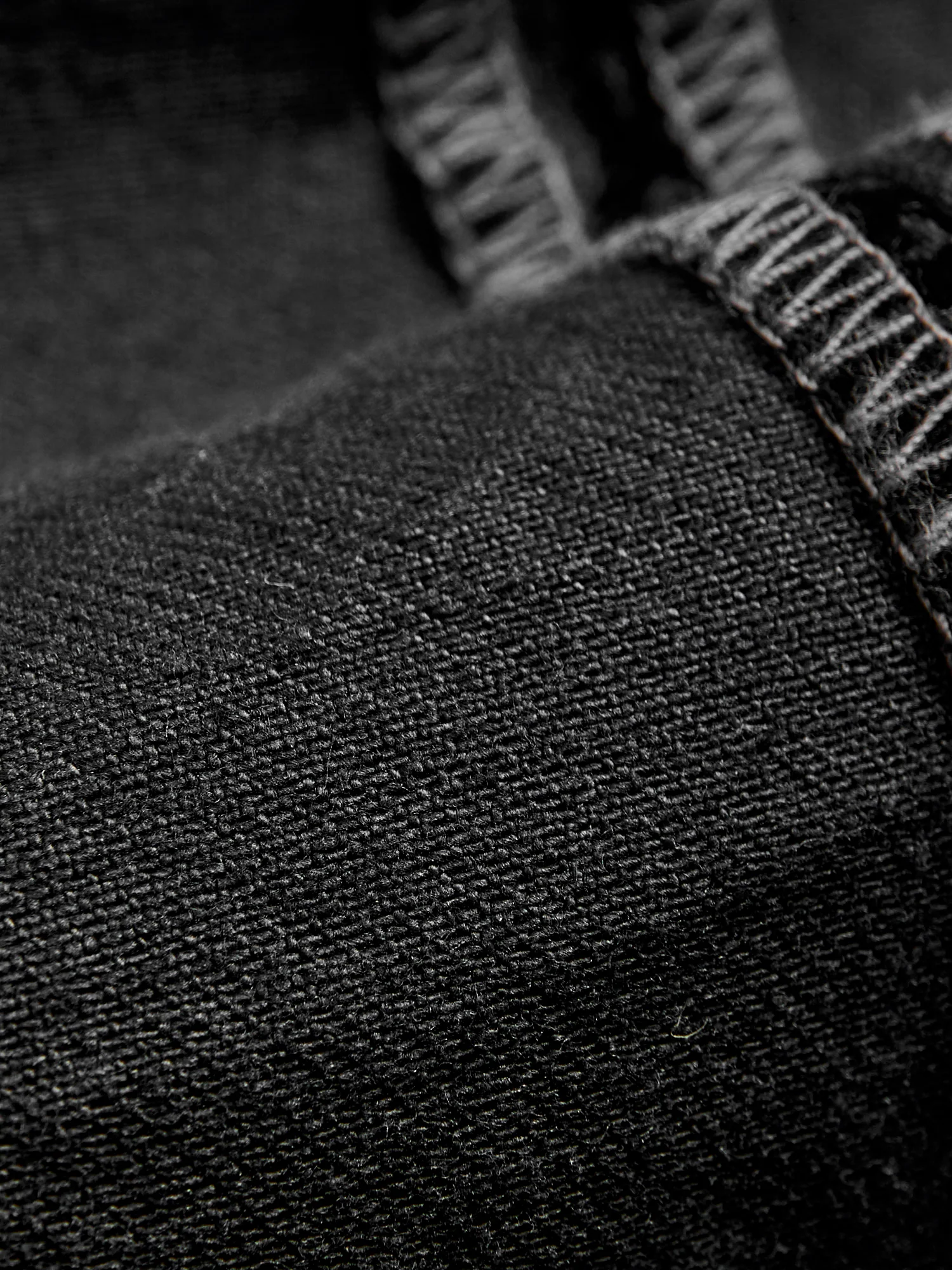 "Black Floral" 12oz Flocked Denim - High Slim Fit - Image 13