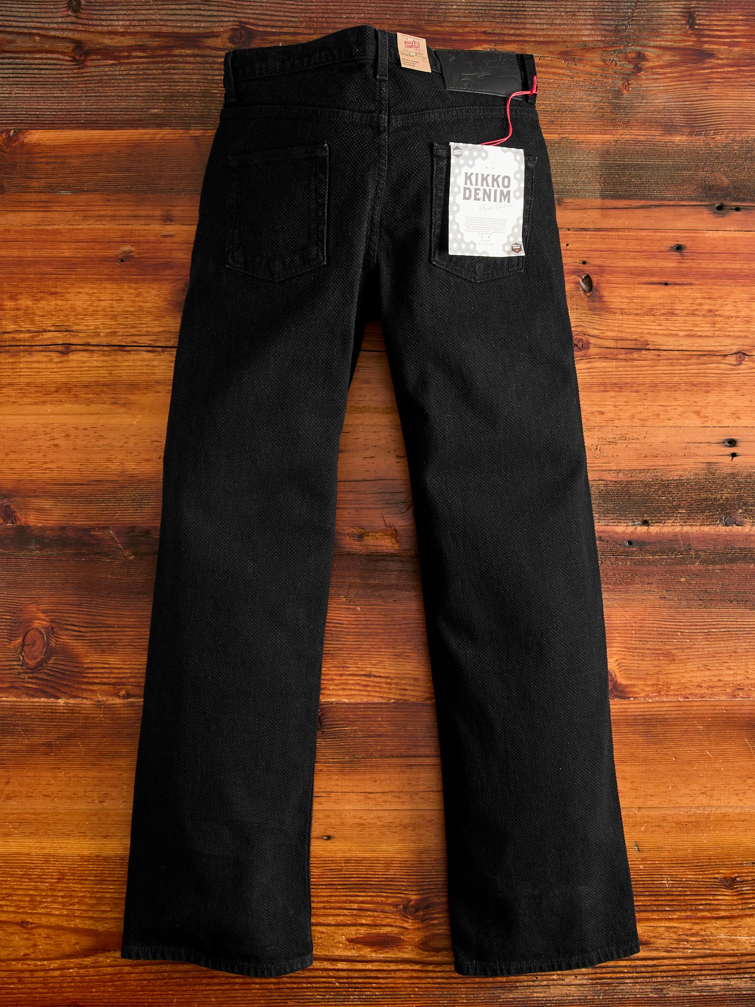 "Black Kikko" 12.5oz Jacquard Denim - Strong Guy Fit - Image 2