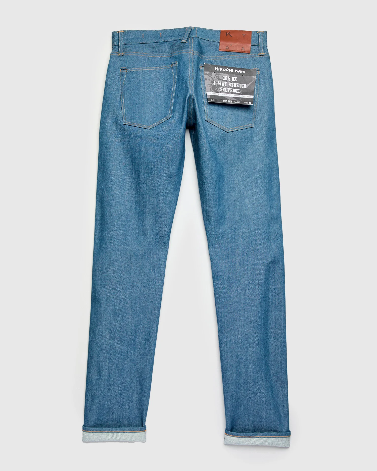 "Old Blue Raw" 10.5oz Indigo Stretch Selvedge Denim - Pen Slim - Image 3