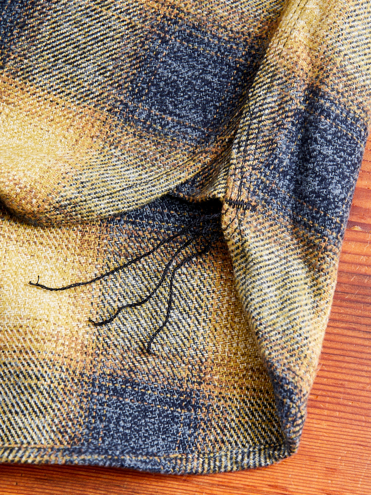 "BM Shirt" in Gold Ombre Plaid - Image 8