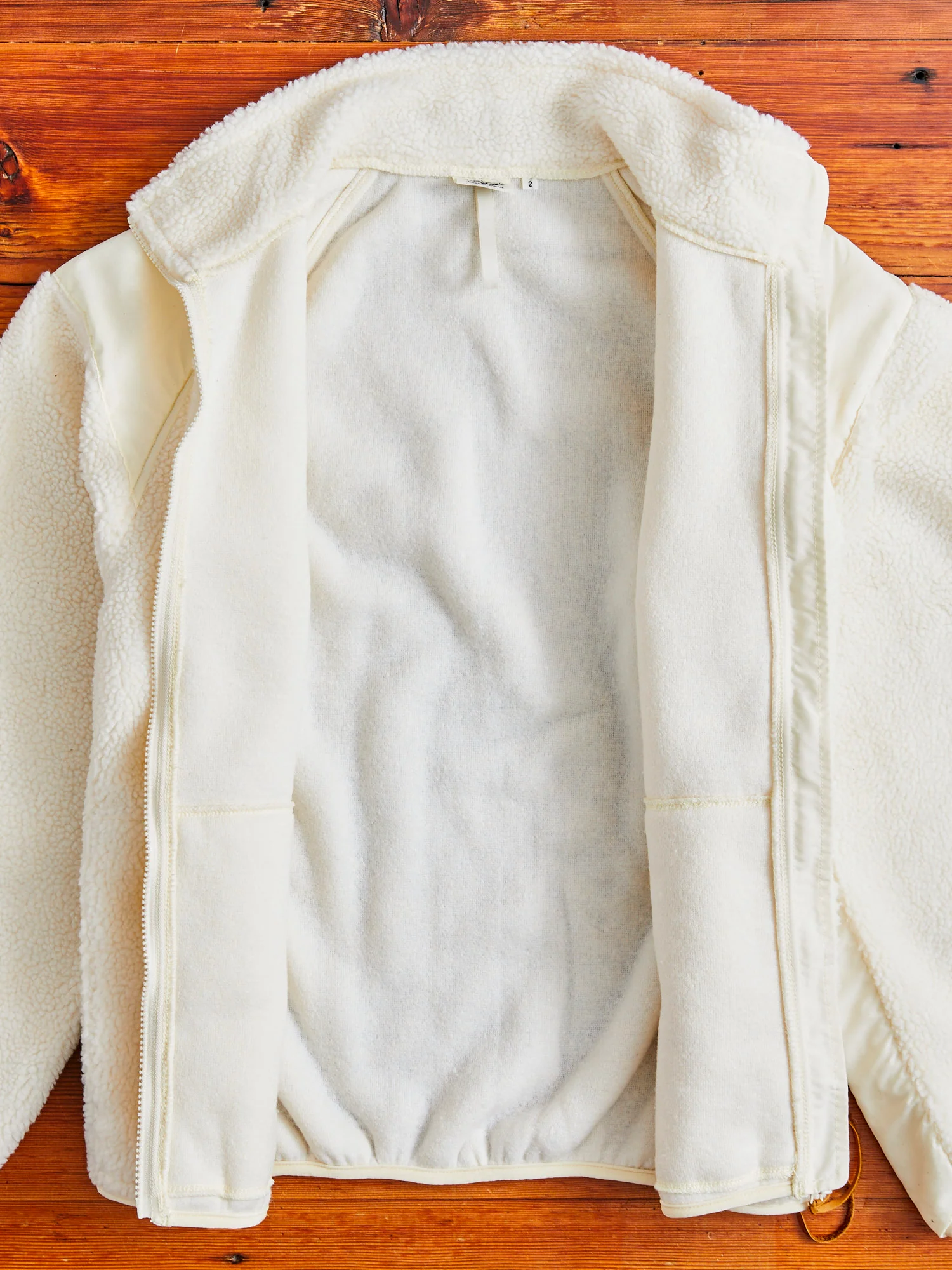 Boa Fleece Jacket in Ecru - Image 5