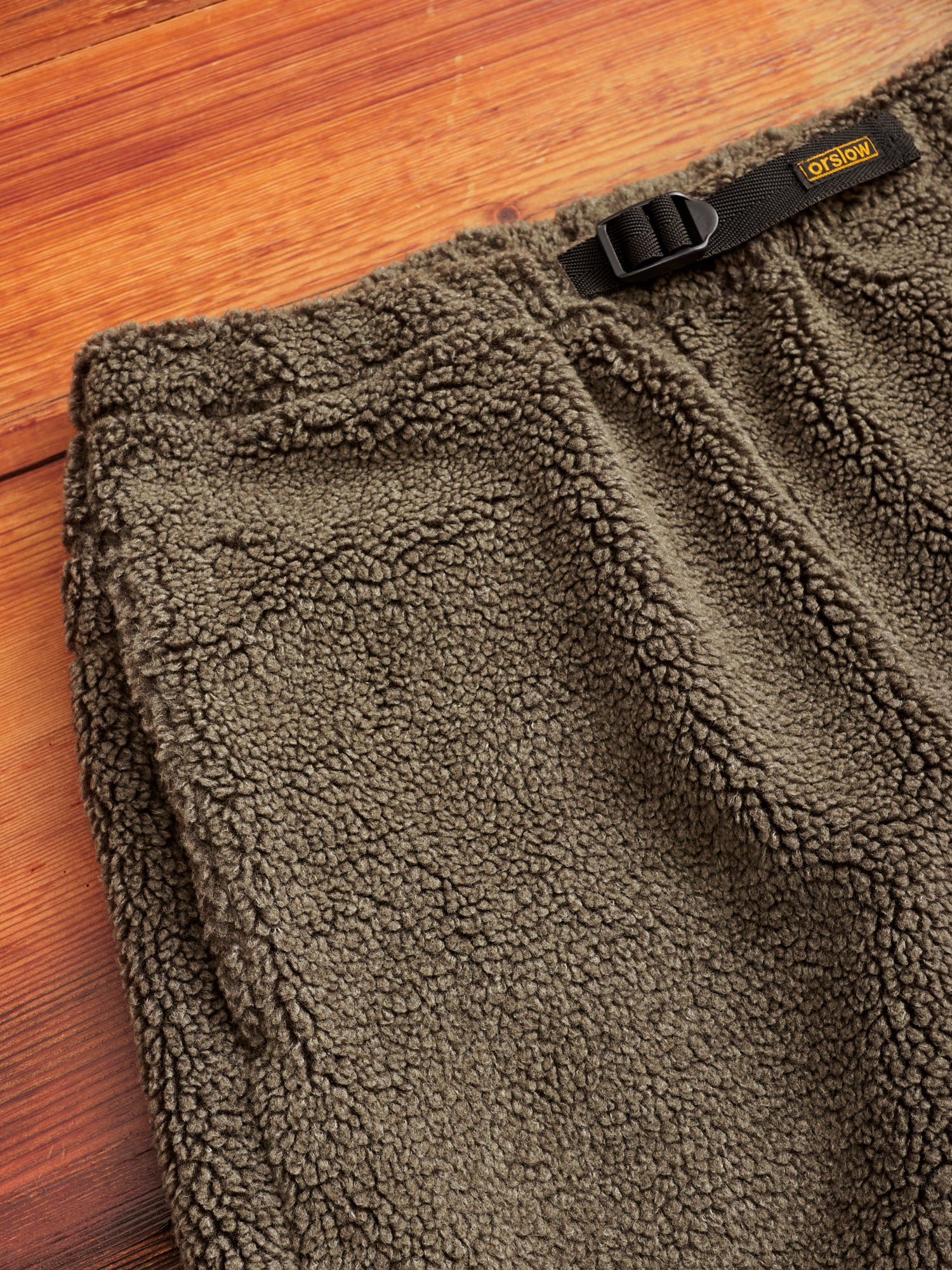 Boa Fleece Pants in Army Green - Image 5