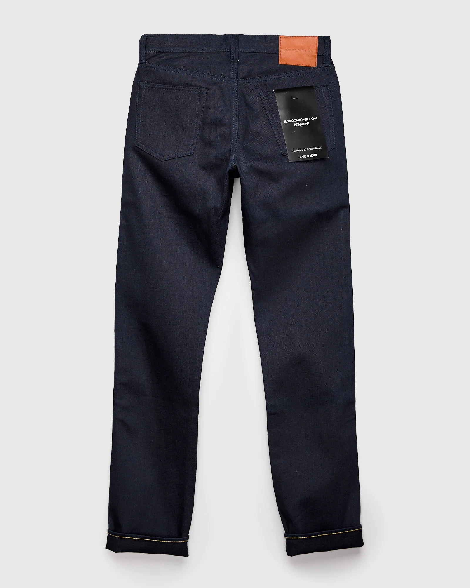 BOM018-N "Grand Indigo – Midnight Edition" 14oz Selvedge Denim - Natural Tapered Fit - Image 3