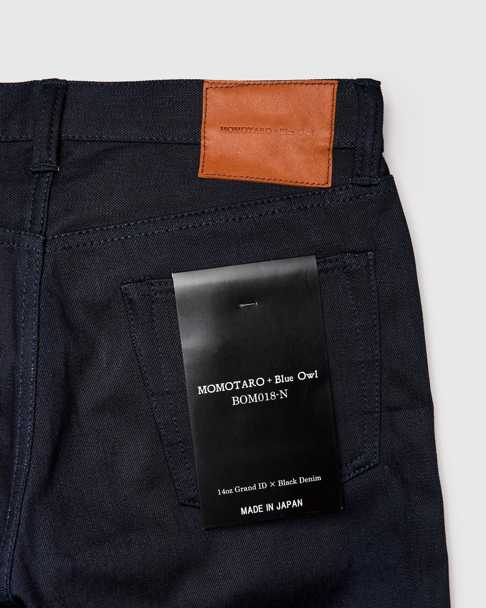 BOM018-N "Grand Indigo – Midnight Edition" 14oz Selvedge Denim - Natural Tapered Fit - Image 4