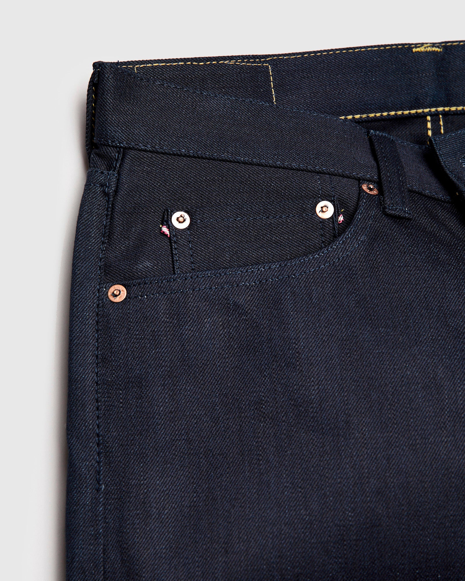 BOM018-N "Grand Indigo – Midnight Edition" 14oz Selvedge Denim - Natural Tapered Fit - Image 7