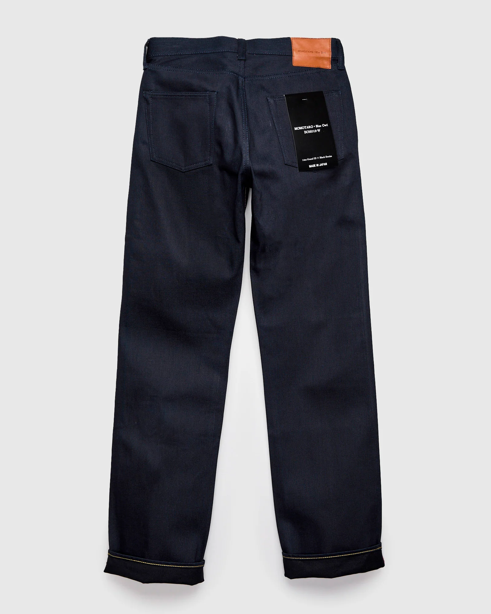 BOM018-W "Grand Indigo – Midnight Edition" 14oz Selvedge Denim - Wide Straight Fit - Image 3