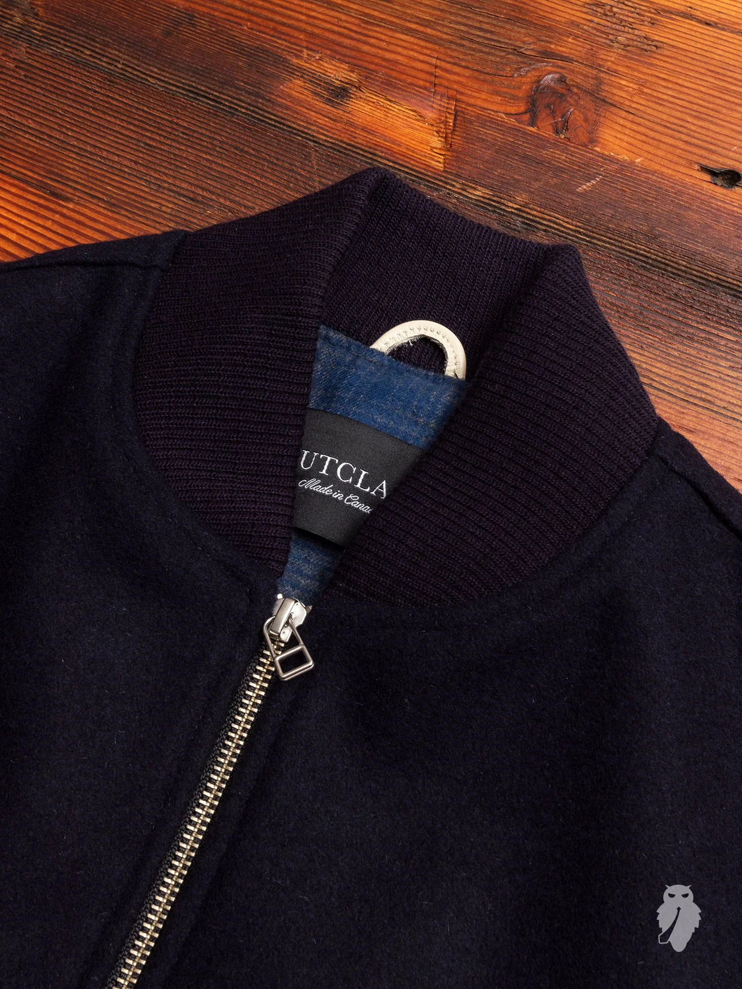 Bomber Jacket in Navy - Image 3