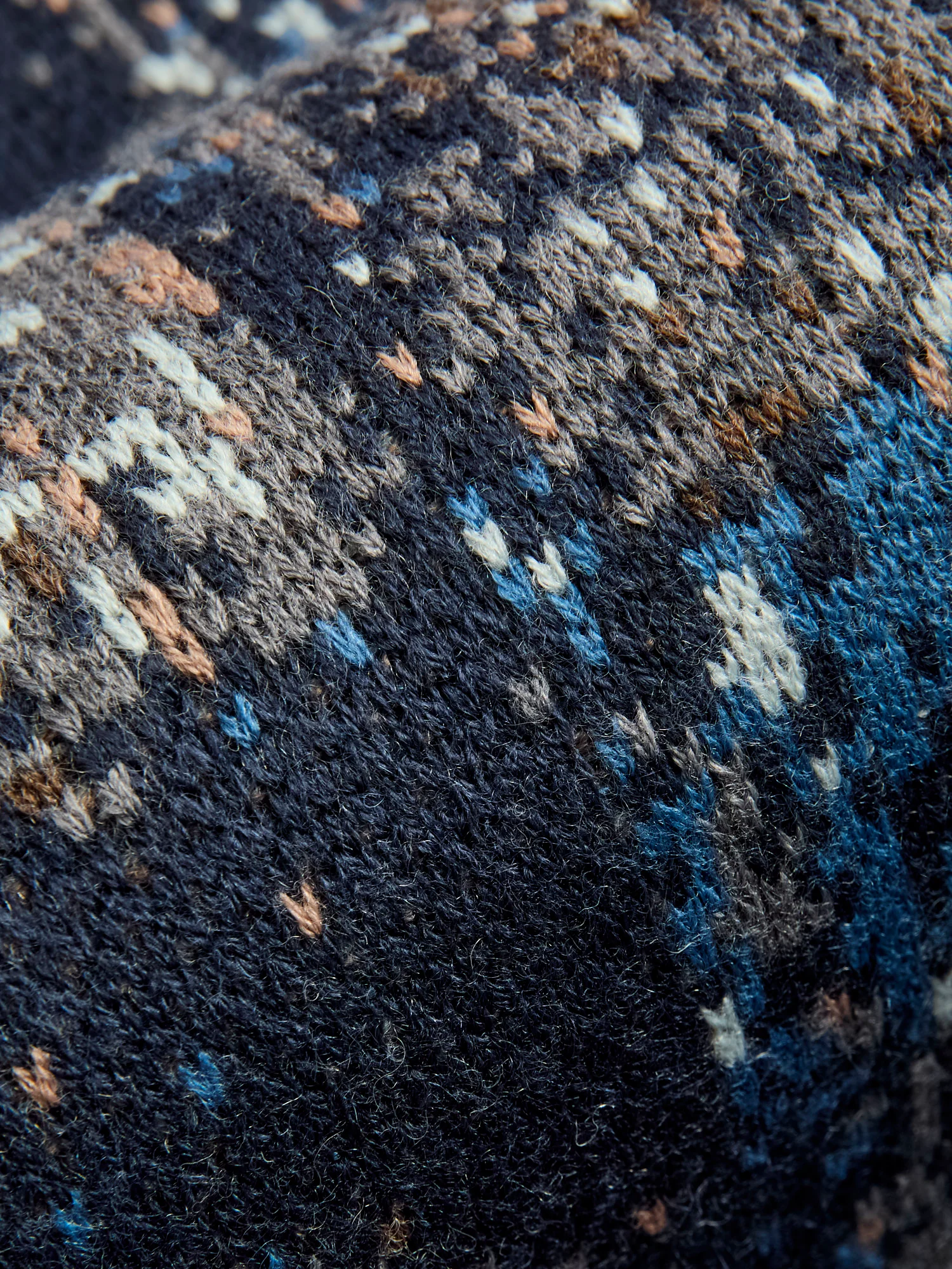 "Boro" Knit Crewneck Sweater in Navy - Image 7