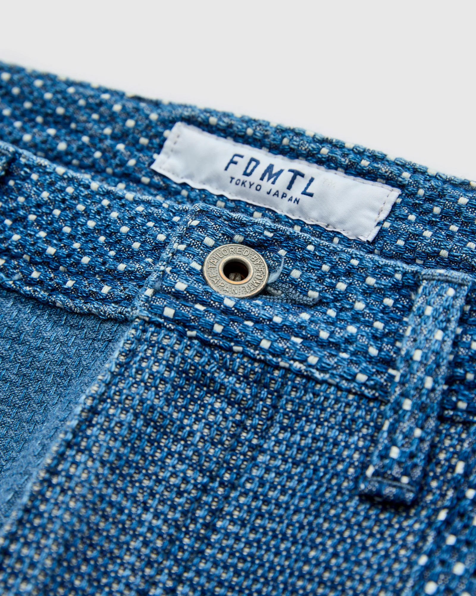 Boro Patchwork Wide Pants in Indigo 3-Year Wash - Image 5