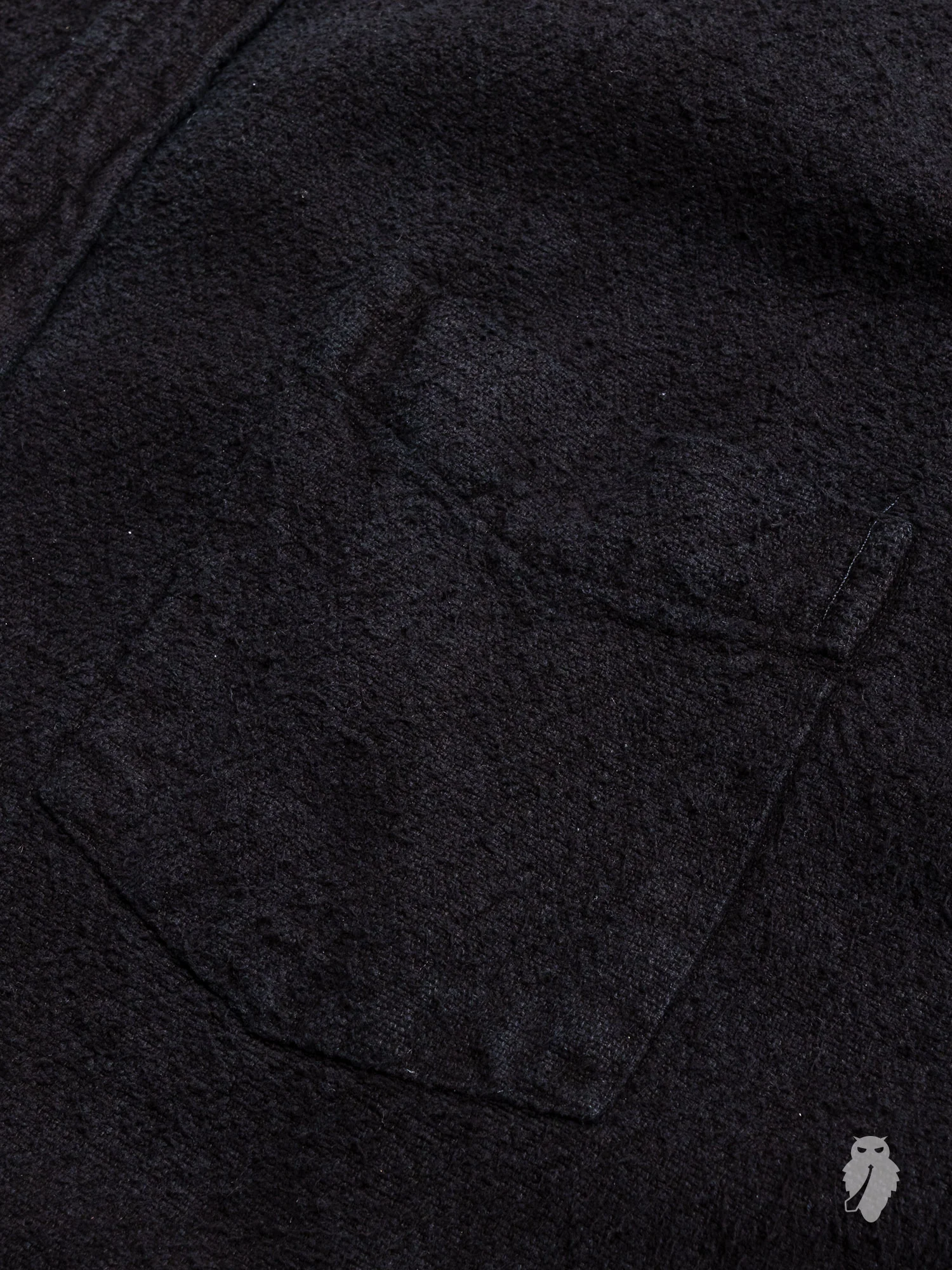 Borrowed Shirt in Washed Black Heavy Noil - Image 5