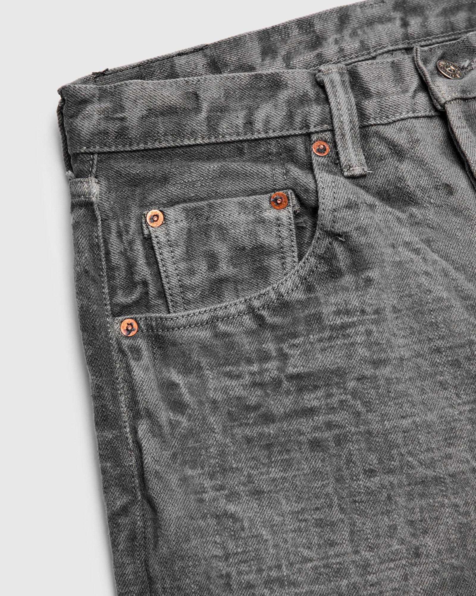 BOS211XX-SU "Shizen" 18oz Sumi Ink Selvedge Denim - Relaxed Tapered Fit - Image 7