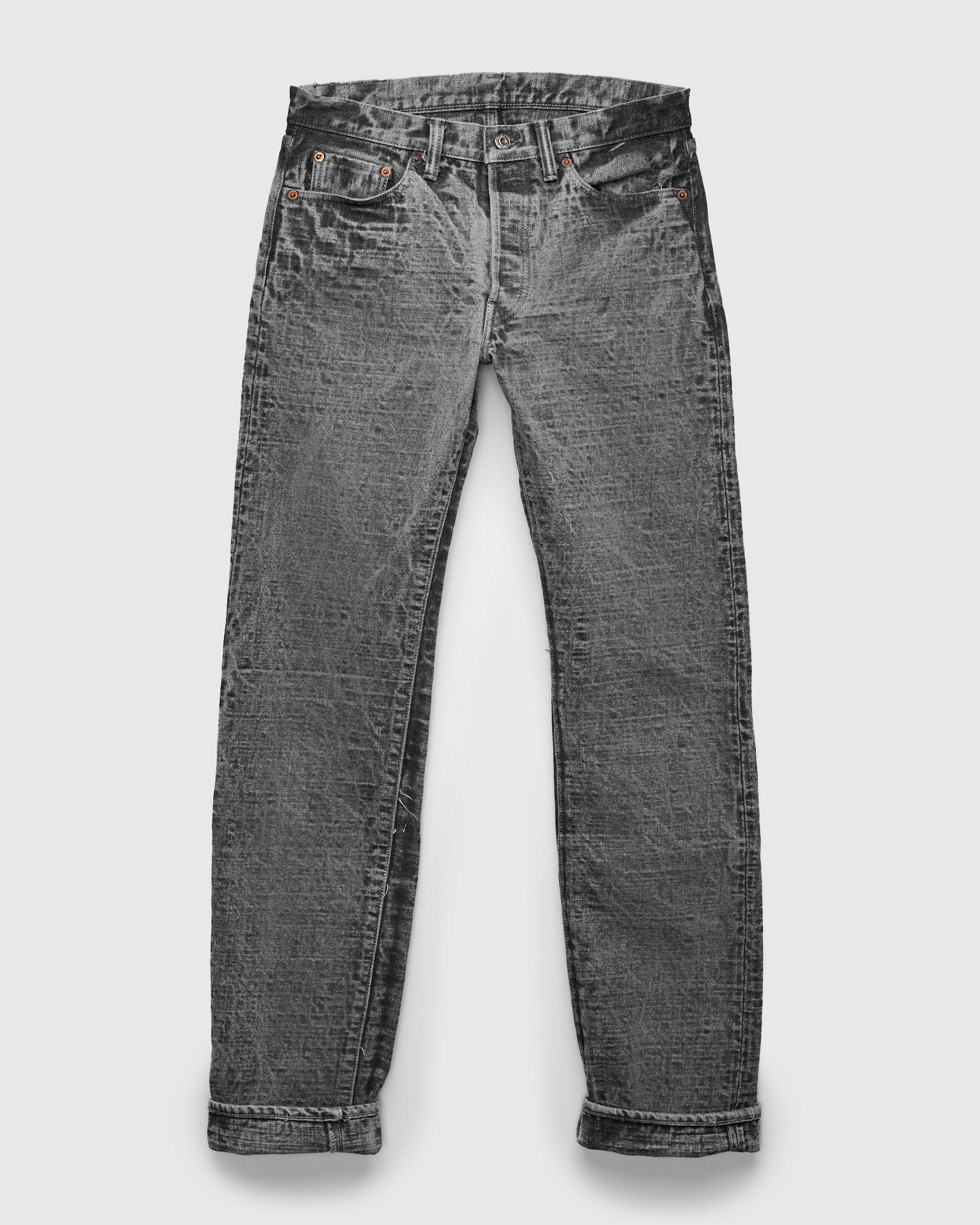 BOS710XX-SU "Shizen" 18oz Sumi Ink Selvedge Denim - Slim Straight Fit - Image 2