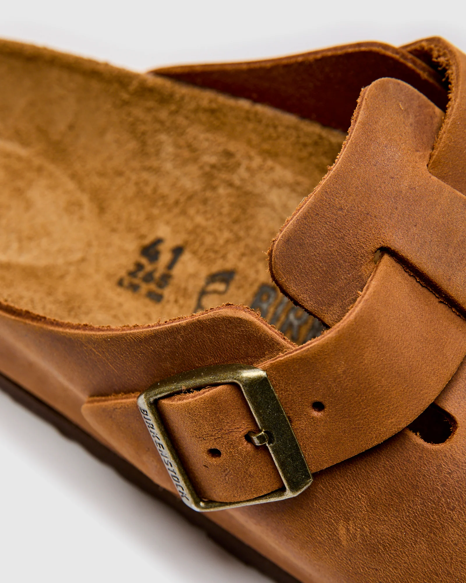 Boston Clog in Cognac Oil Leather - Image 7