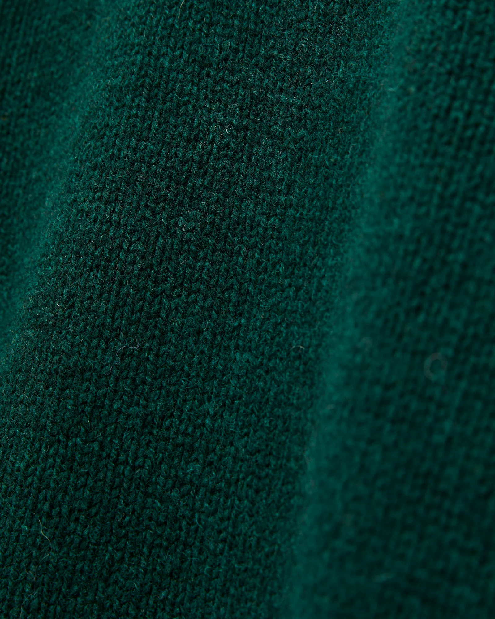 "Boxy Space Knit" Wool Sweater in Bottle - Image 2
