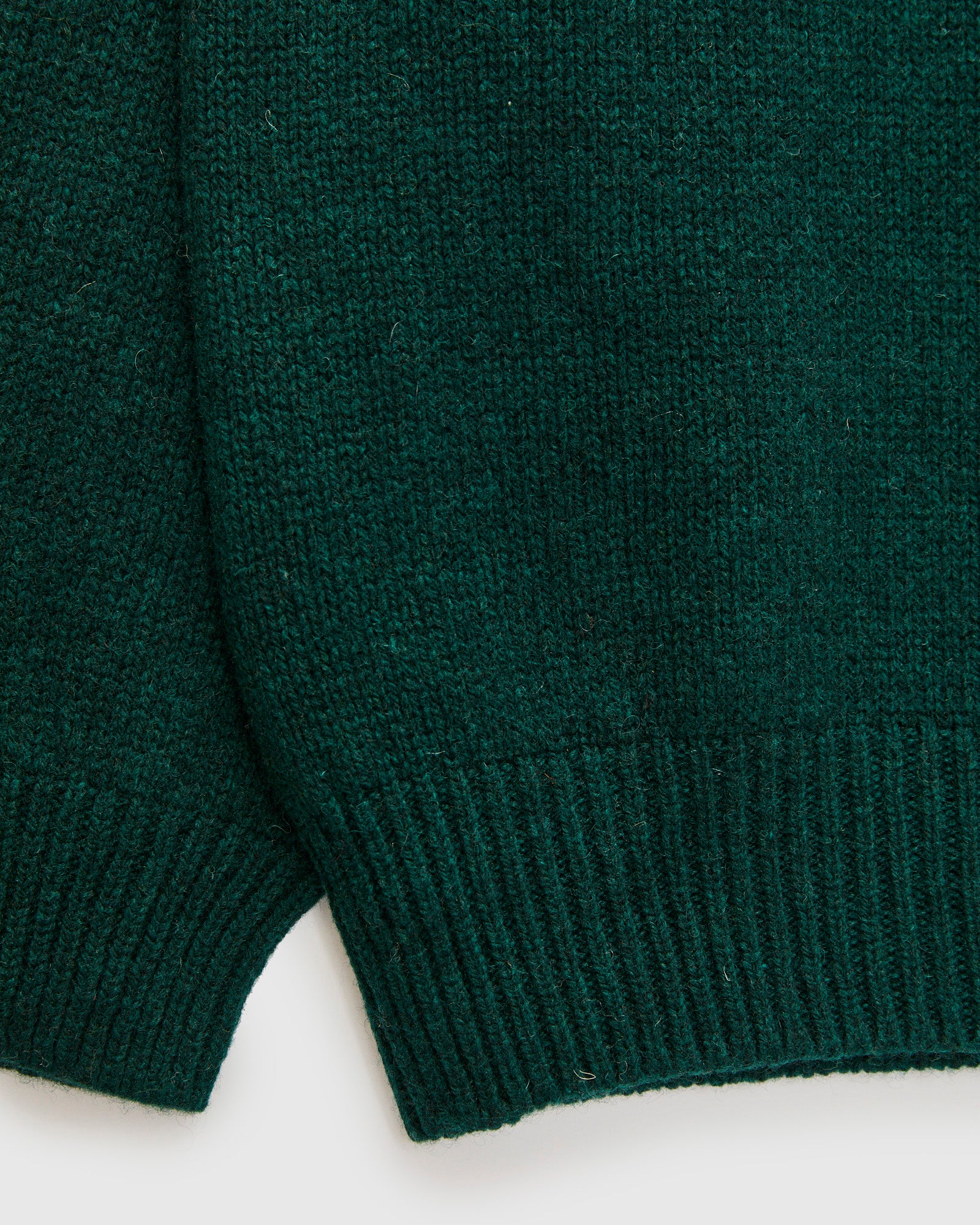 "Boxy Space Knit" Wool Sweater in Bottle - Image 6