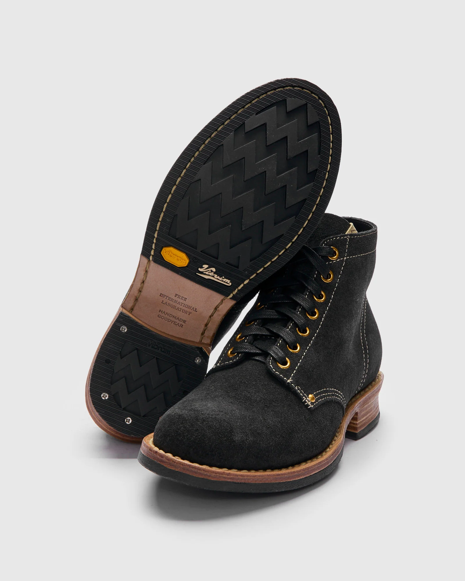 Brigadier Boots-Folk in Black Suede - Image 2