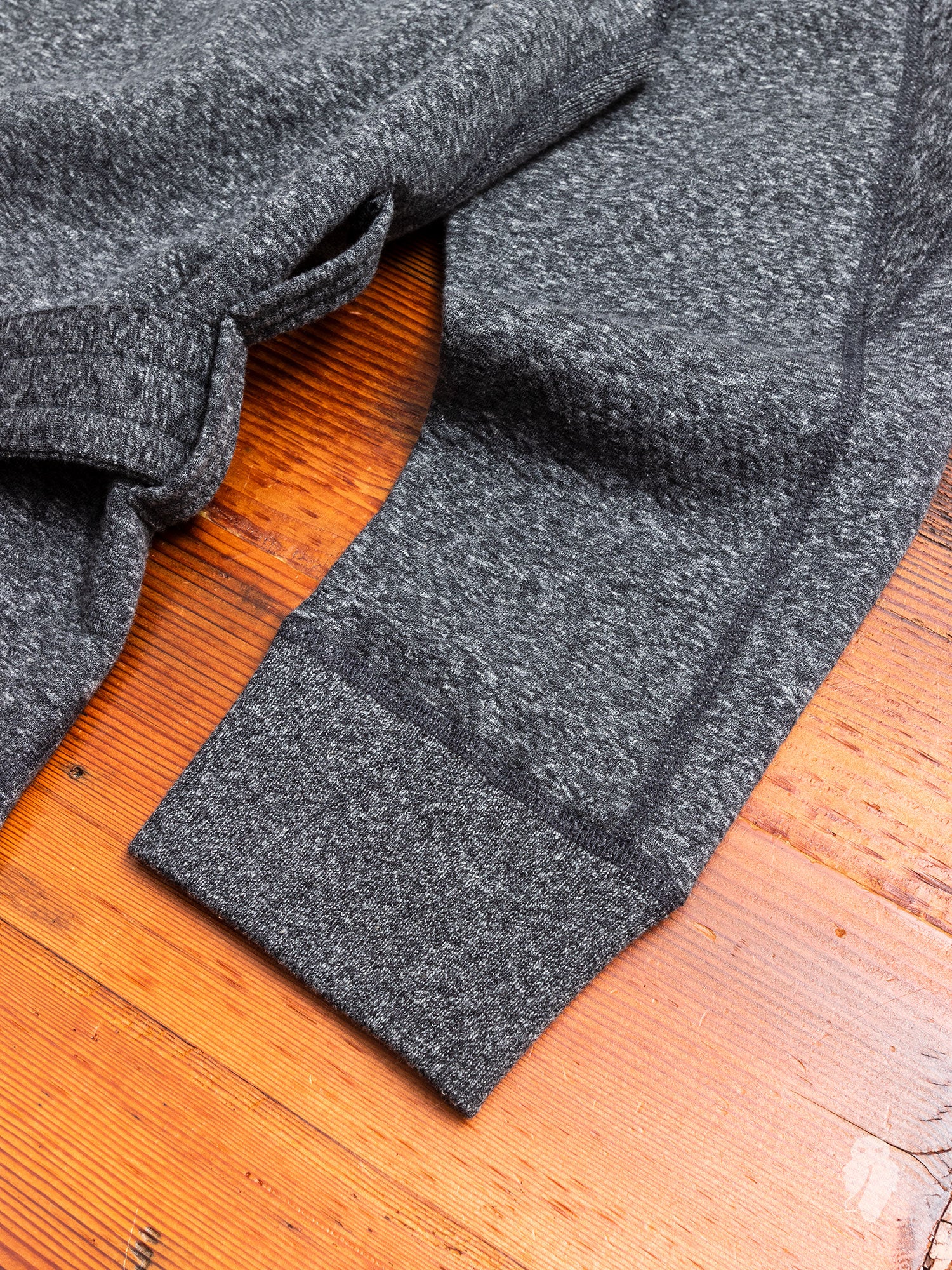 Cabin Fleece Robe in Melange Black - Image 6
