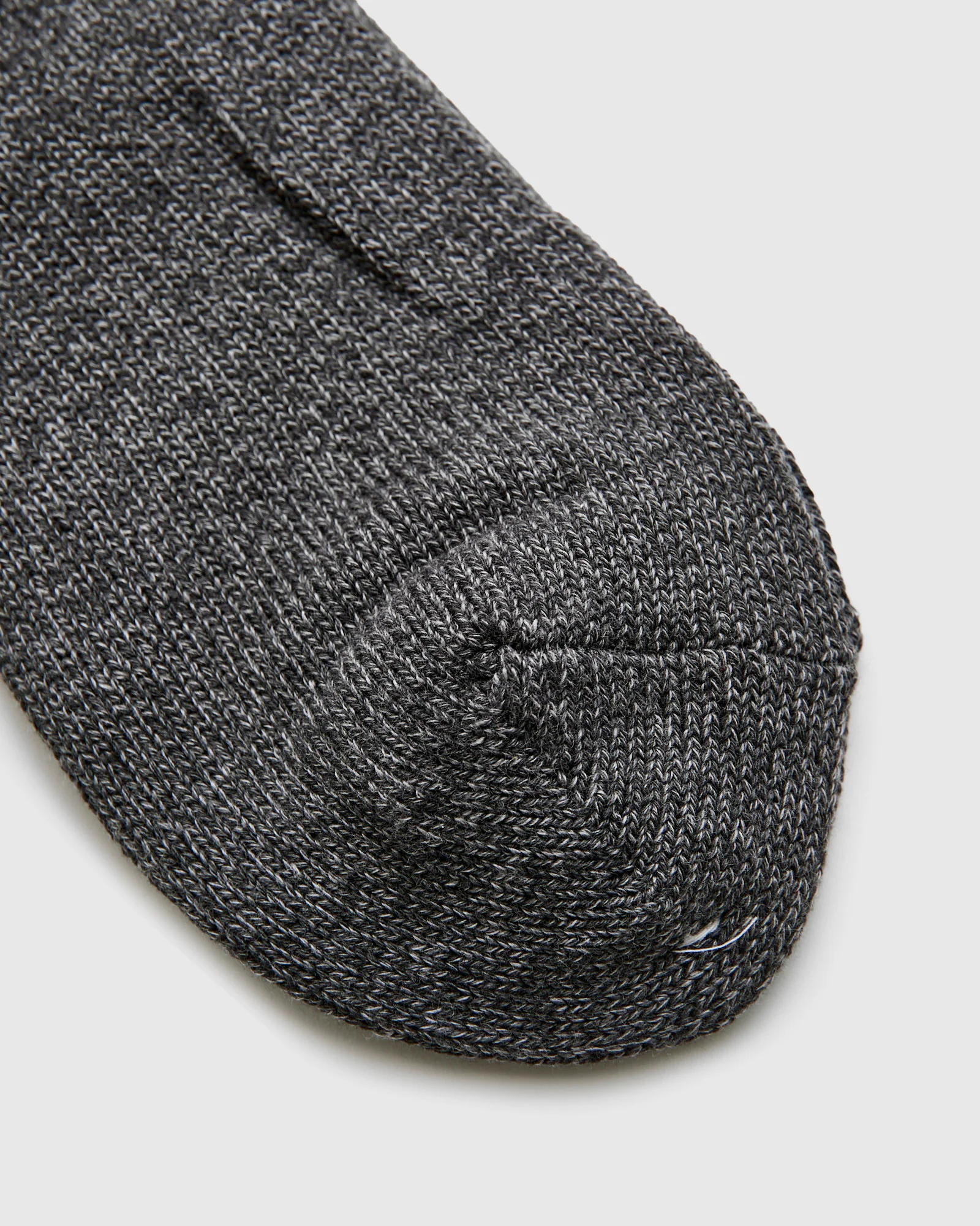 Cabin Stripe Crew Sock in Charcoal - Image 3