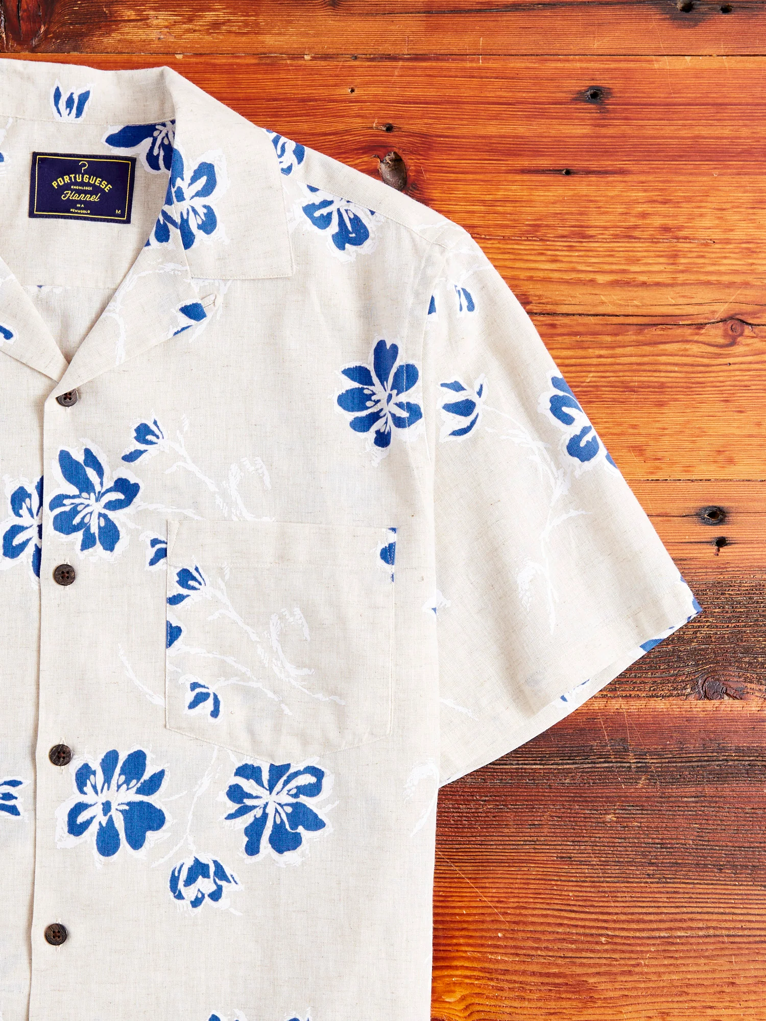 Canvas Button-Up Shirt in Blue - Image 4