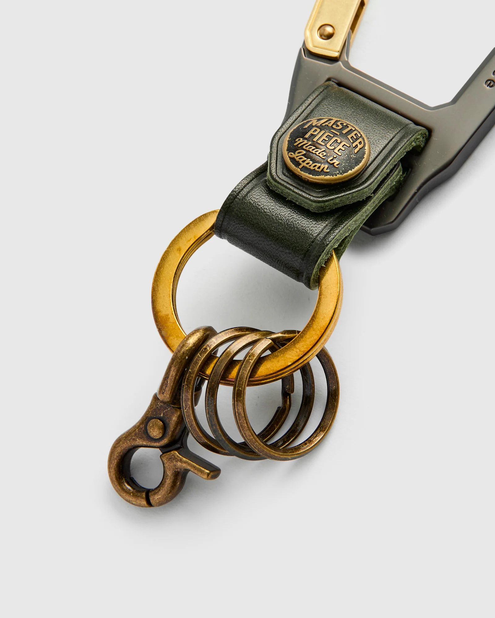 Carabiner Keychain in Green - Image 3