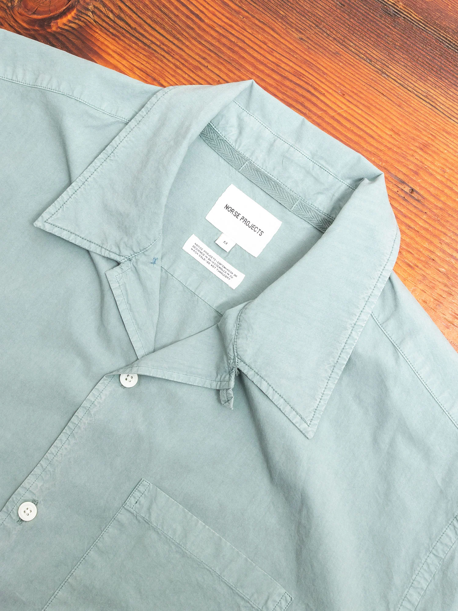 Carsten Camp Shirt in Mineral Blue - Image 2