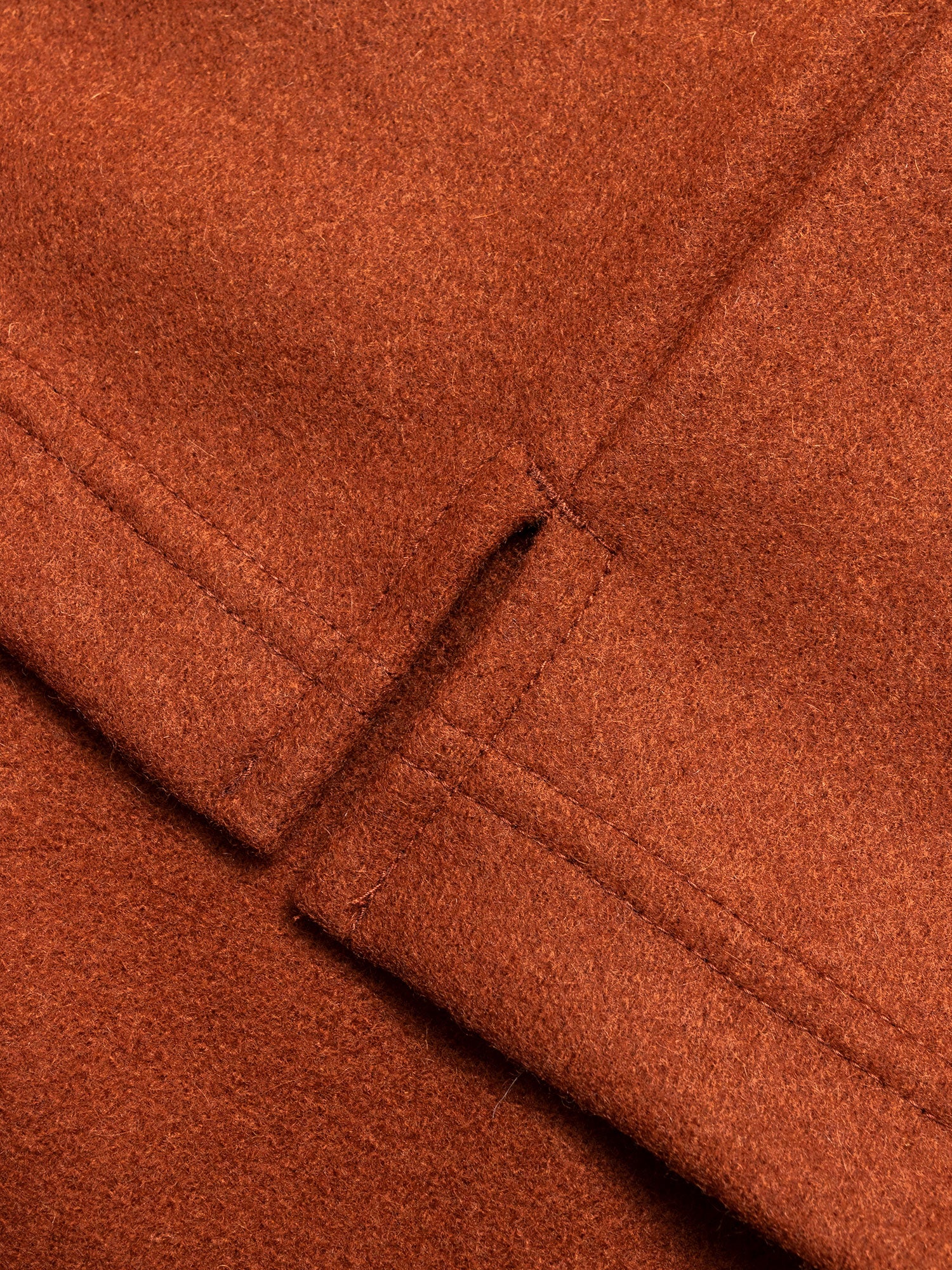 Cashmere Flannel Relaxed Crewneck Sweater in Clay - Image 4