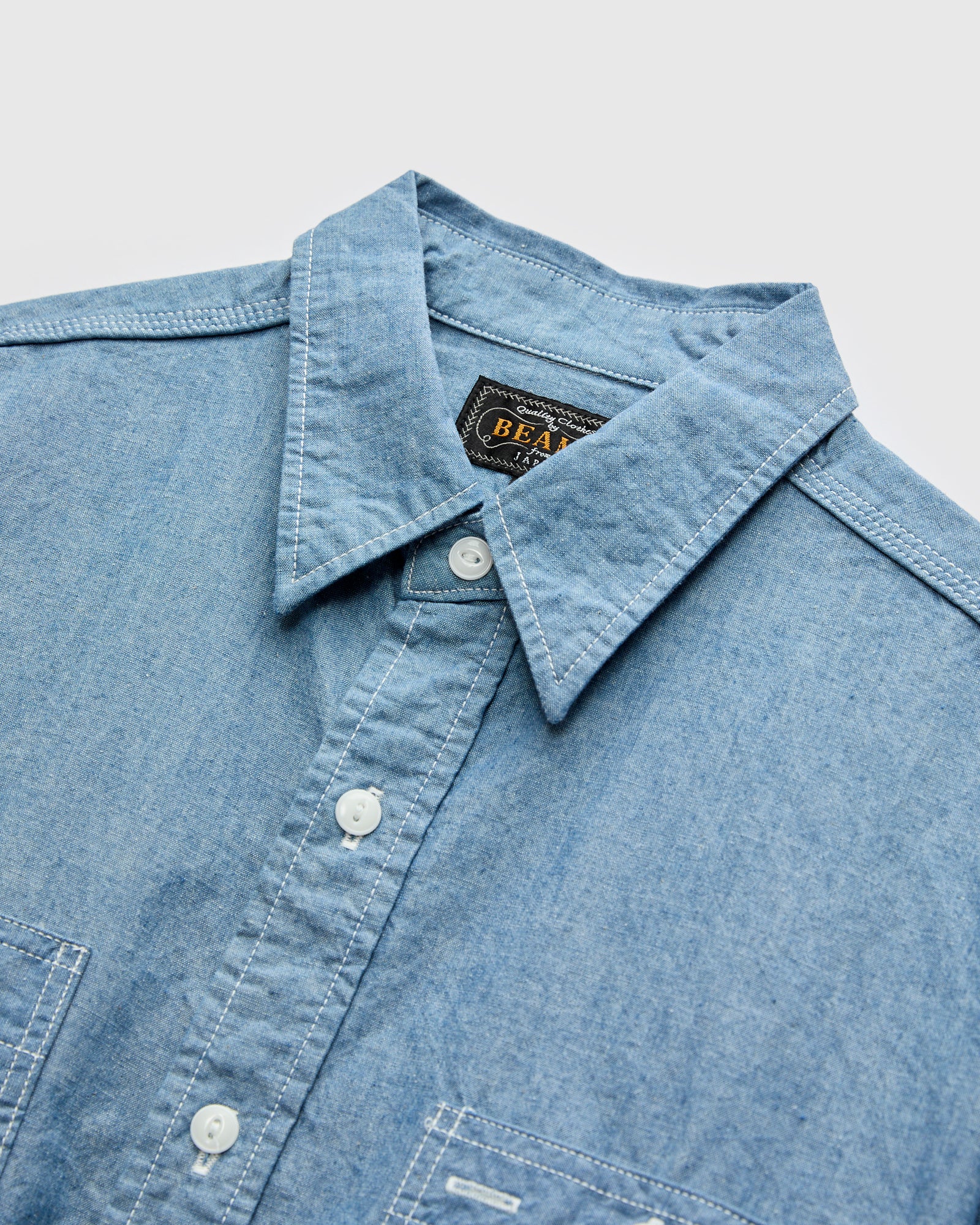 Chambray Workshirt in Sax - Image 3