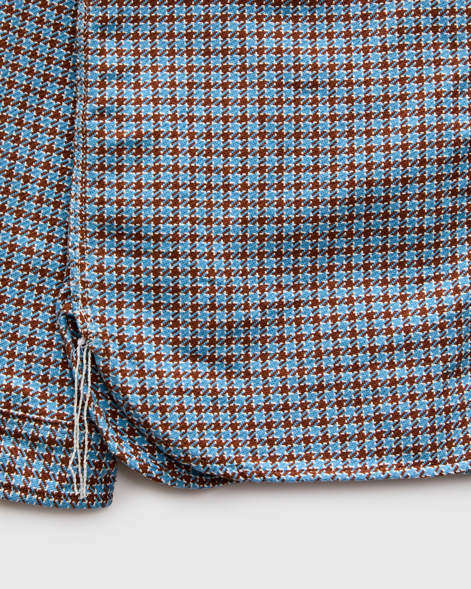 "Cheese Indigo" Heavyweight Flannel Shirt in Light Blue - Image 7