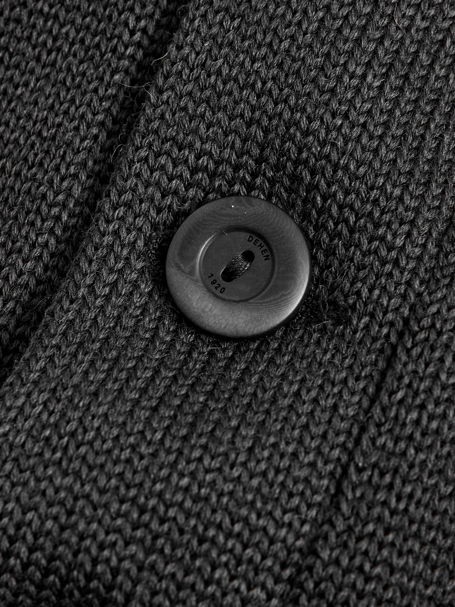 Classic Cardigan in Dark Charcoal - Image 5