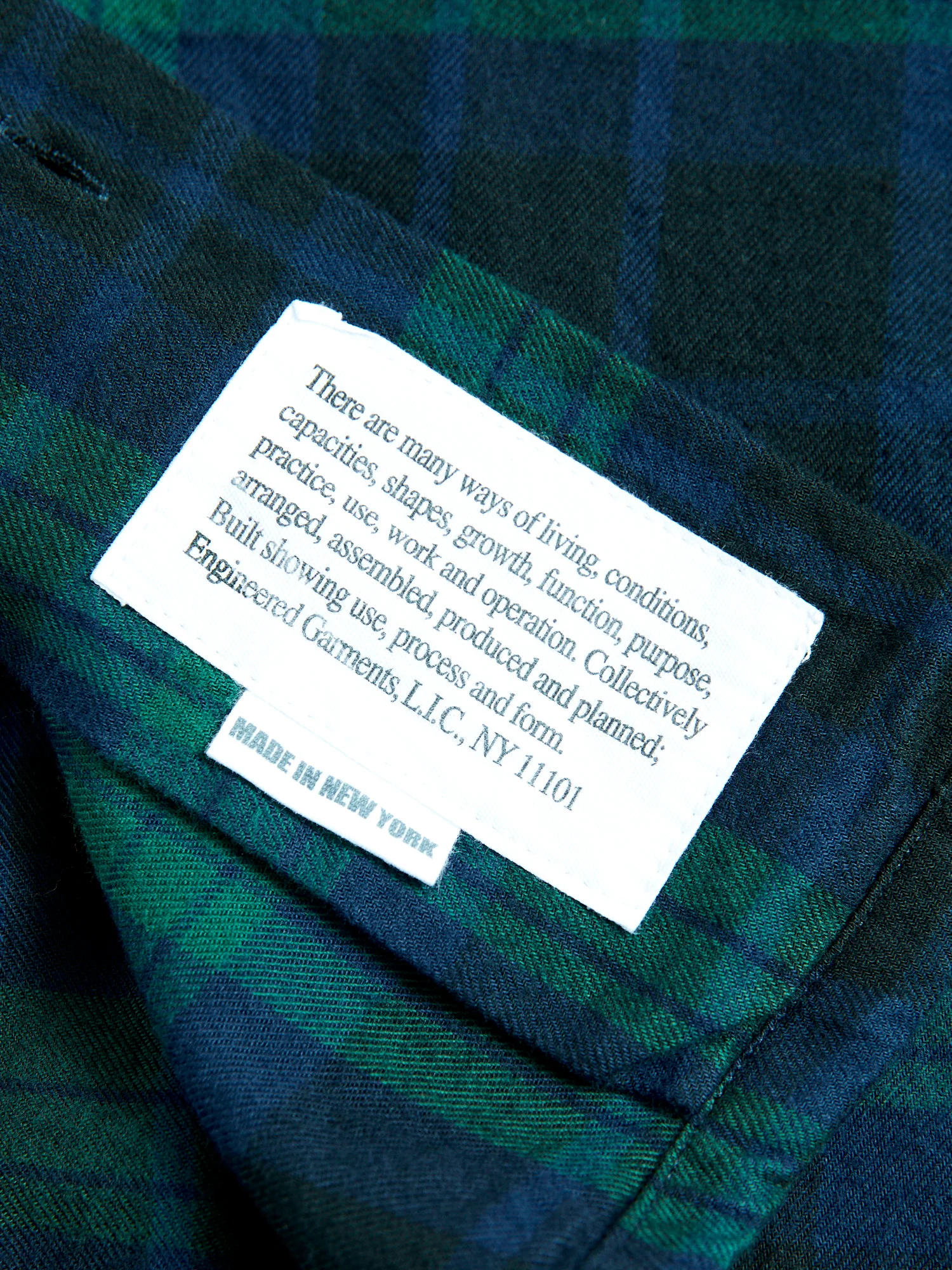 Classic Shirt in Blackwatch Cotton Flannel - Image 8