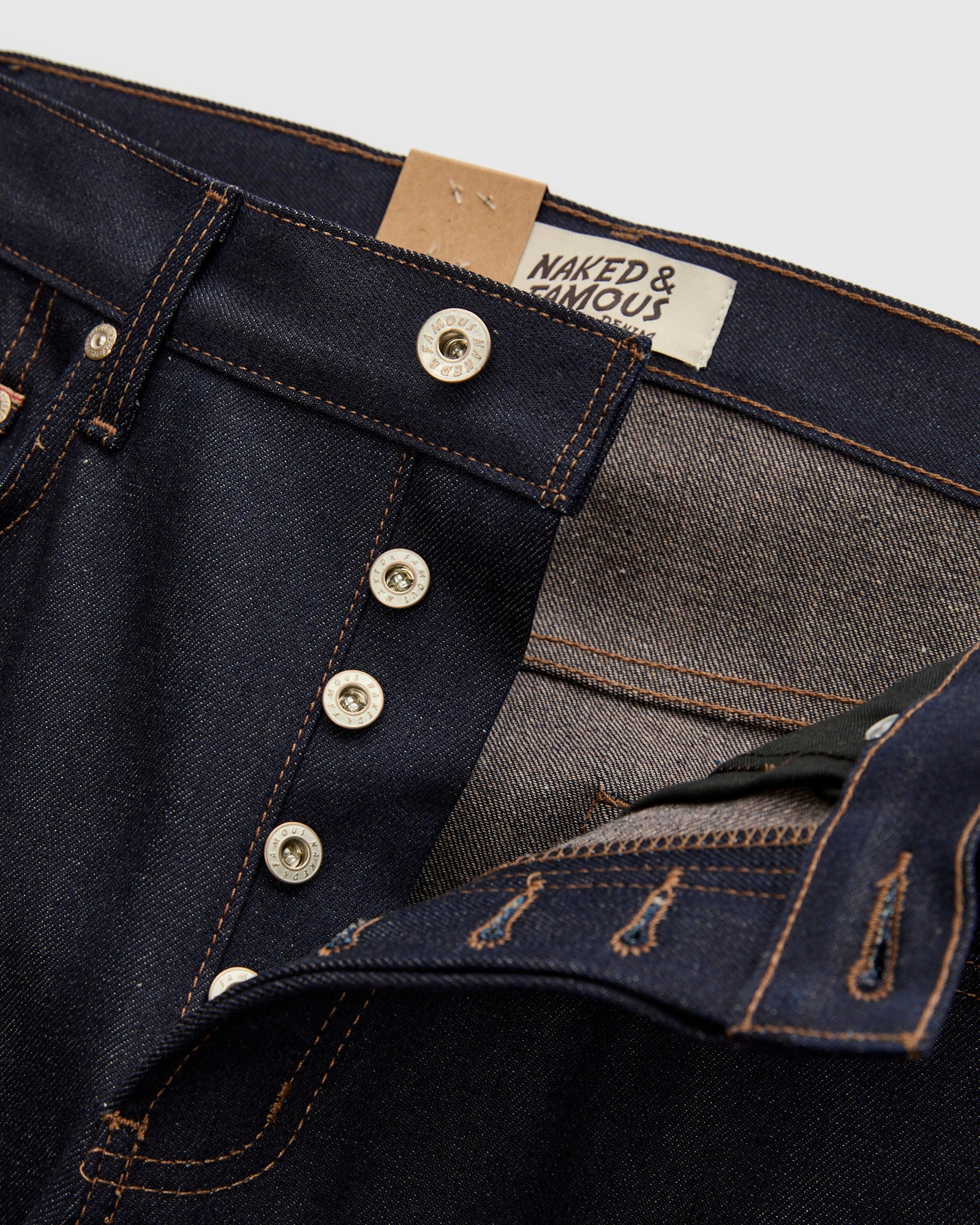 "Coffee Dye" 12.5oz Selvedge Denim - Easy Guy Fit - Image 7