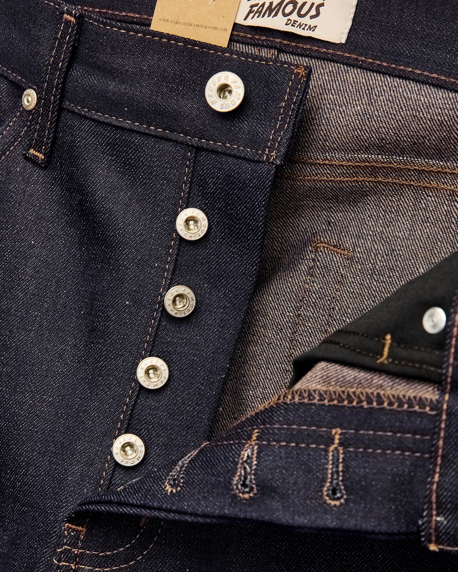 "Coffee Dye" 12.5oz Selvedge Denim - True Guy Fit - Image 7