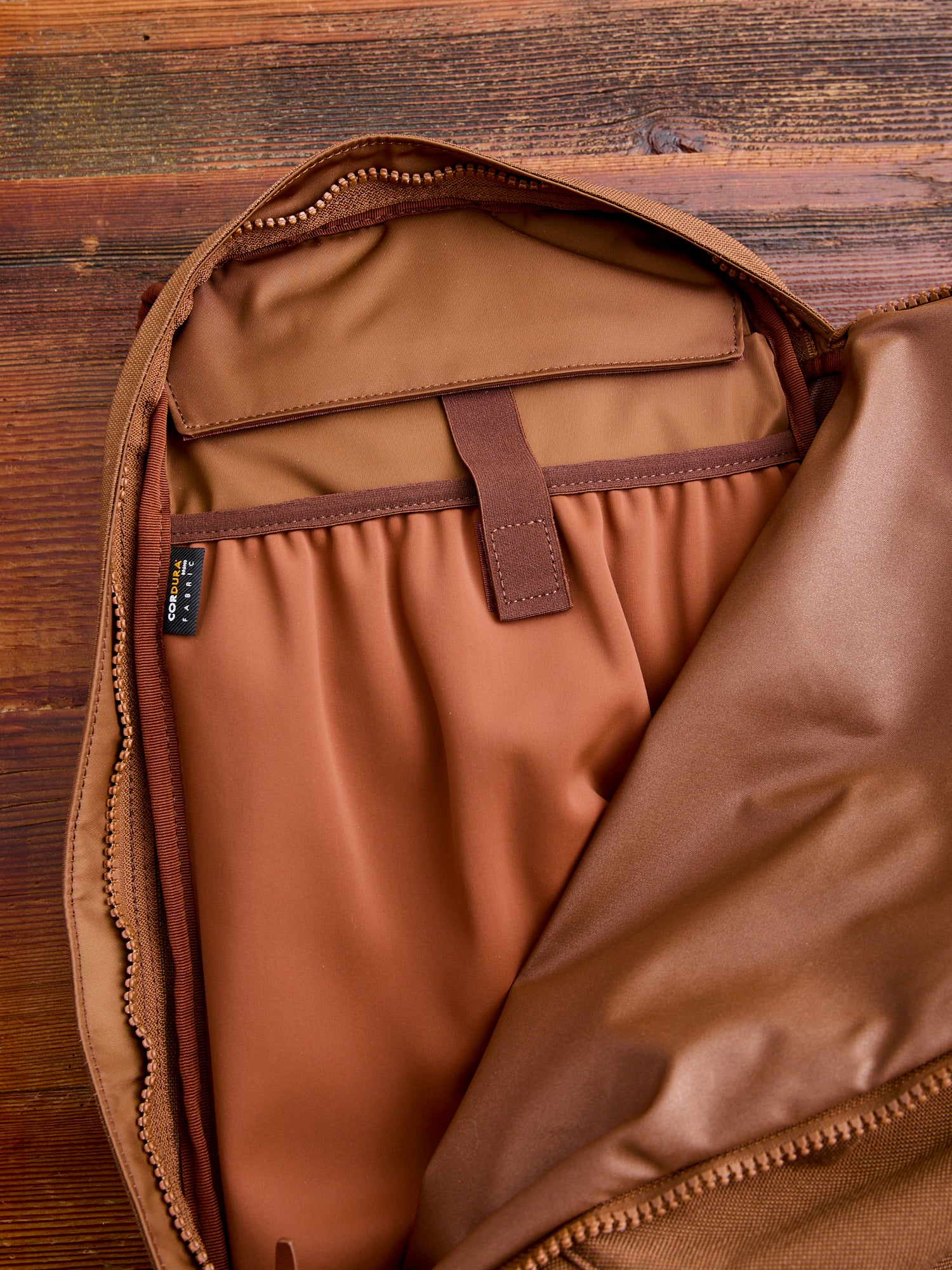 Cordura 22L Backpack in Brown Lambskin - Image 13
