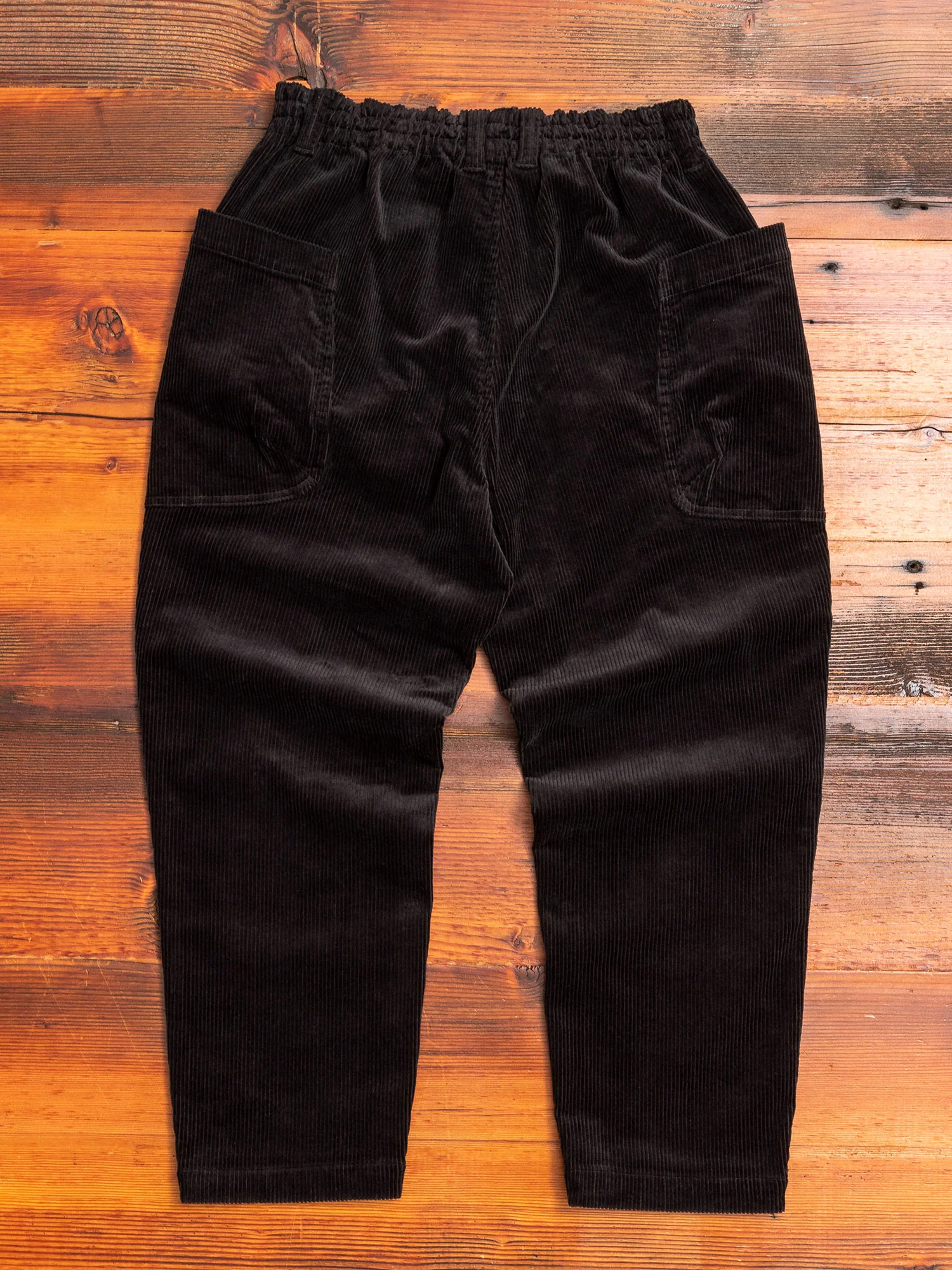Corduroy 9/10 Work Trousers in Black - Image 3